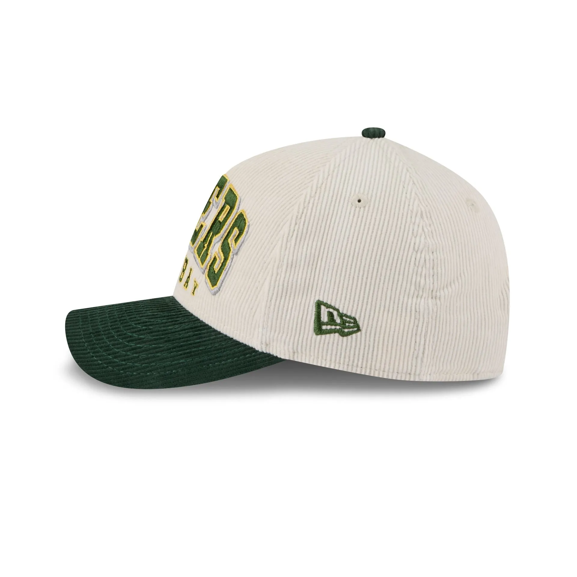 Green Bay Packers Stacked Corduroy 9FORTY M-Crown A-Frame Snapback Hat sold by New Era product image thumbnail 5