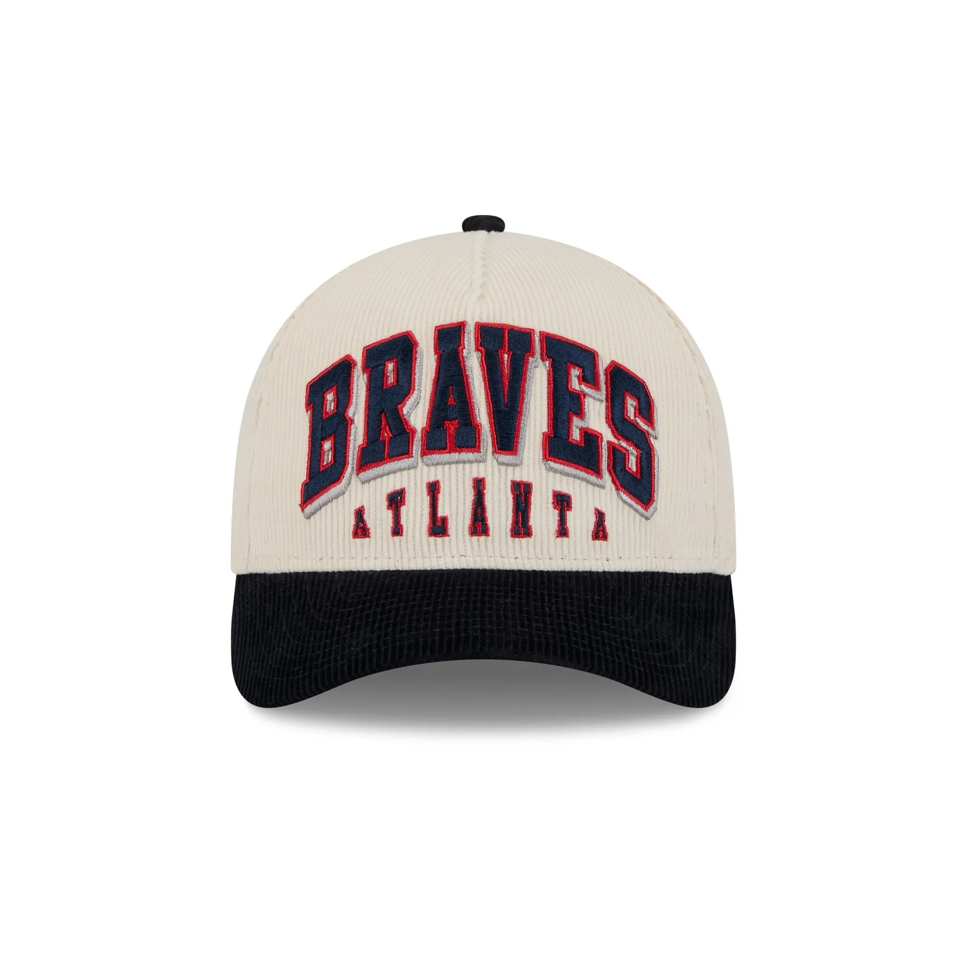 Atlanta Braves Stacked Corduroy 9FORTY M-Crown A-Frame Snapback Hat sold by New Era product image thumbnail 2