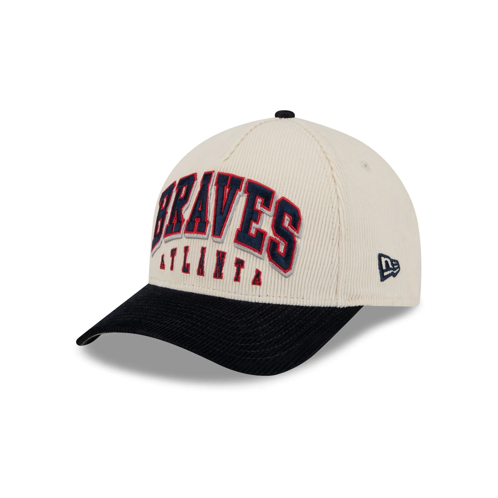 Atlanta Braves Stacked Corduroy 9FORTY M-Crown A-Frame Snapback Hat sold by New Era product image thumbnail 3