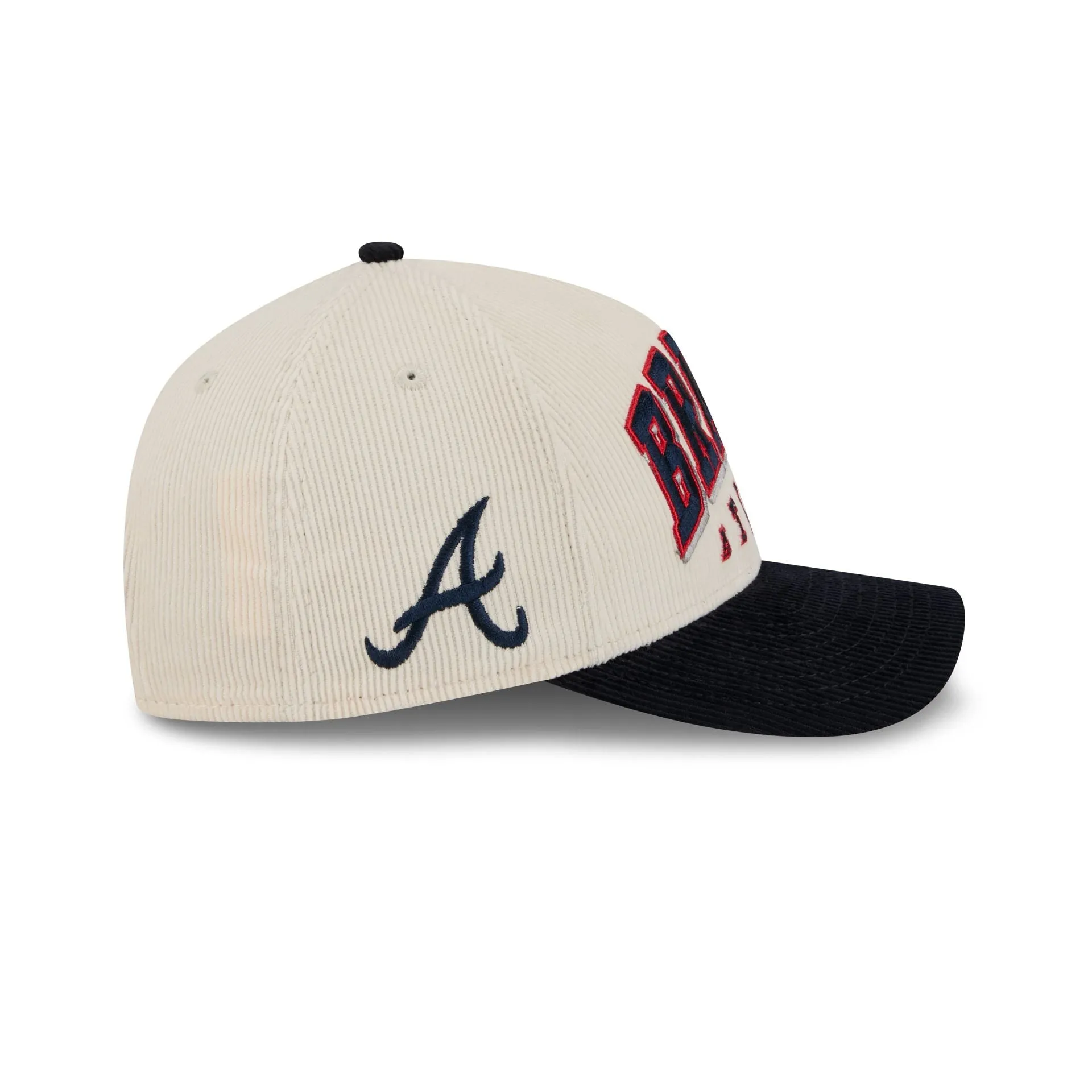 Atlanta Braves Stacked Corduroy 9FORTY M-Crown A-Frame Snapback Hat sold by New Era product image thumbnail 4