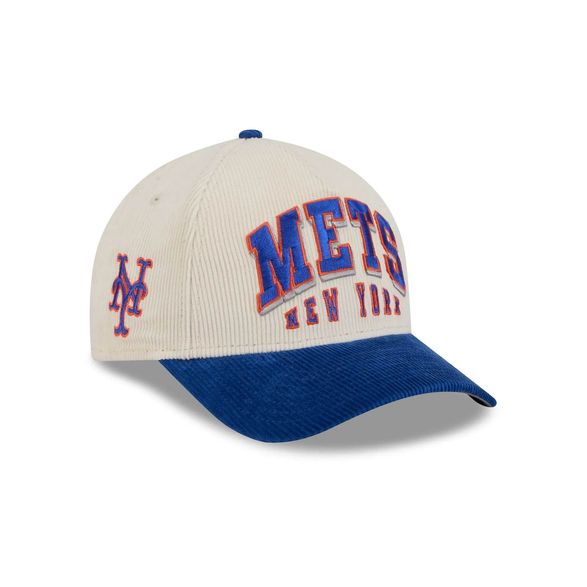 New York Mets Stacked Corduroy 9FORTY M-Crown A-Frame Snapback Hat sold by New Era