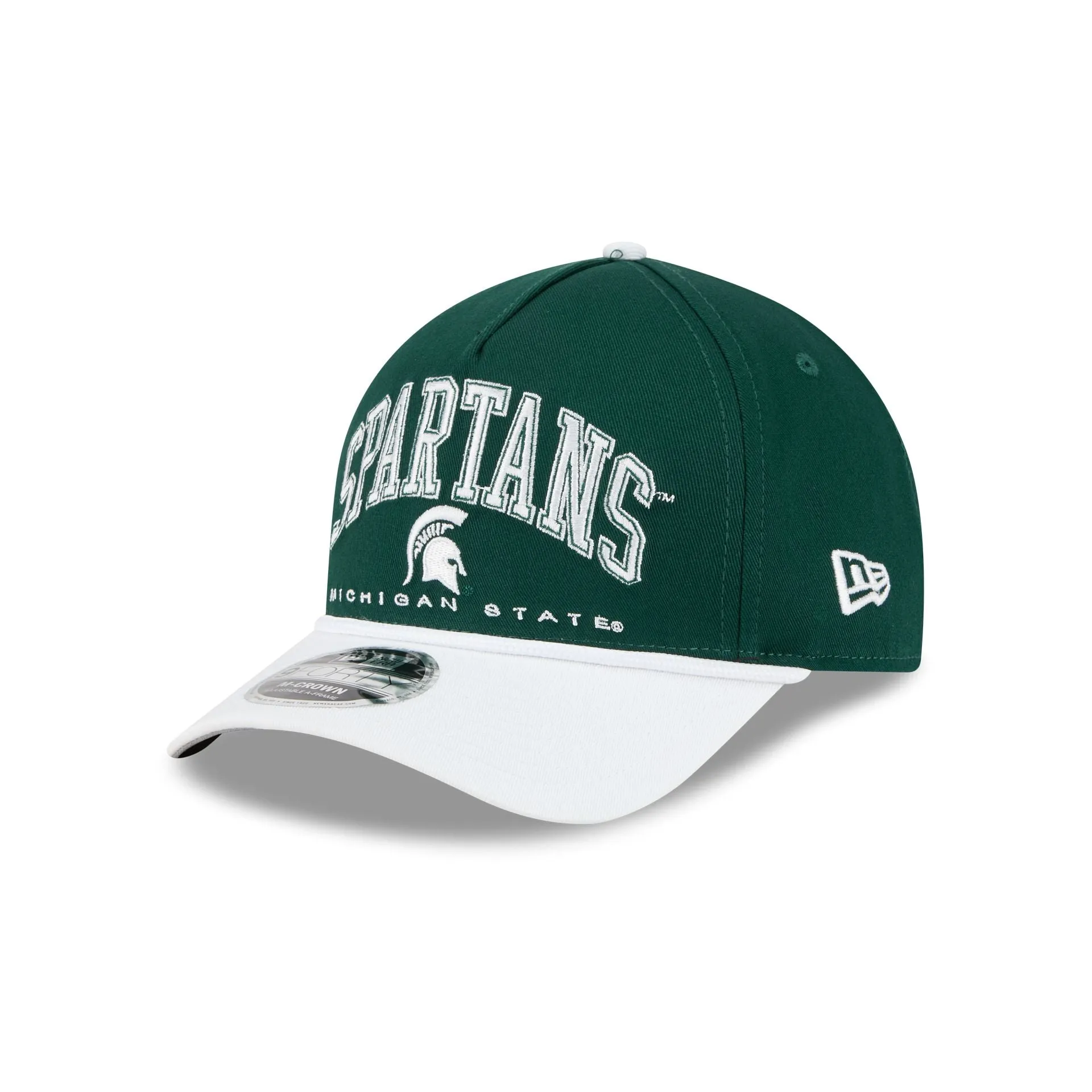 Michigan State Spartans Arch 9FORTY M-Crown A-Frame Snapback Hat sold by New Era