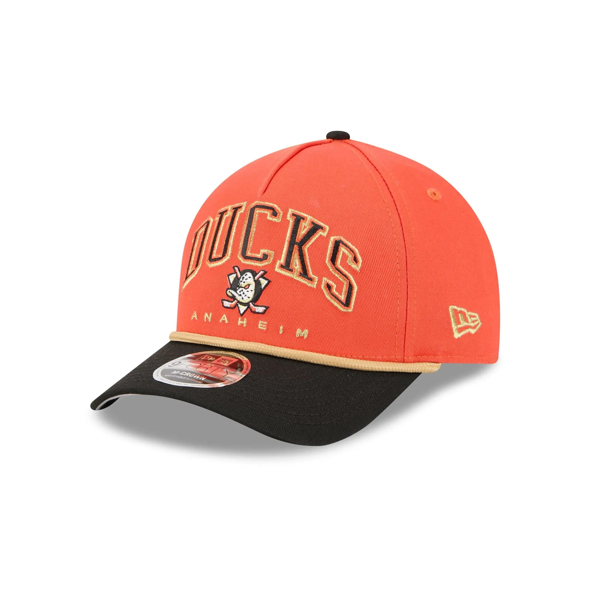 Anaheim Ducks Arch 9FORTY M-Crown A-Frame Snapback Hat sold by New Era