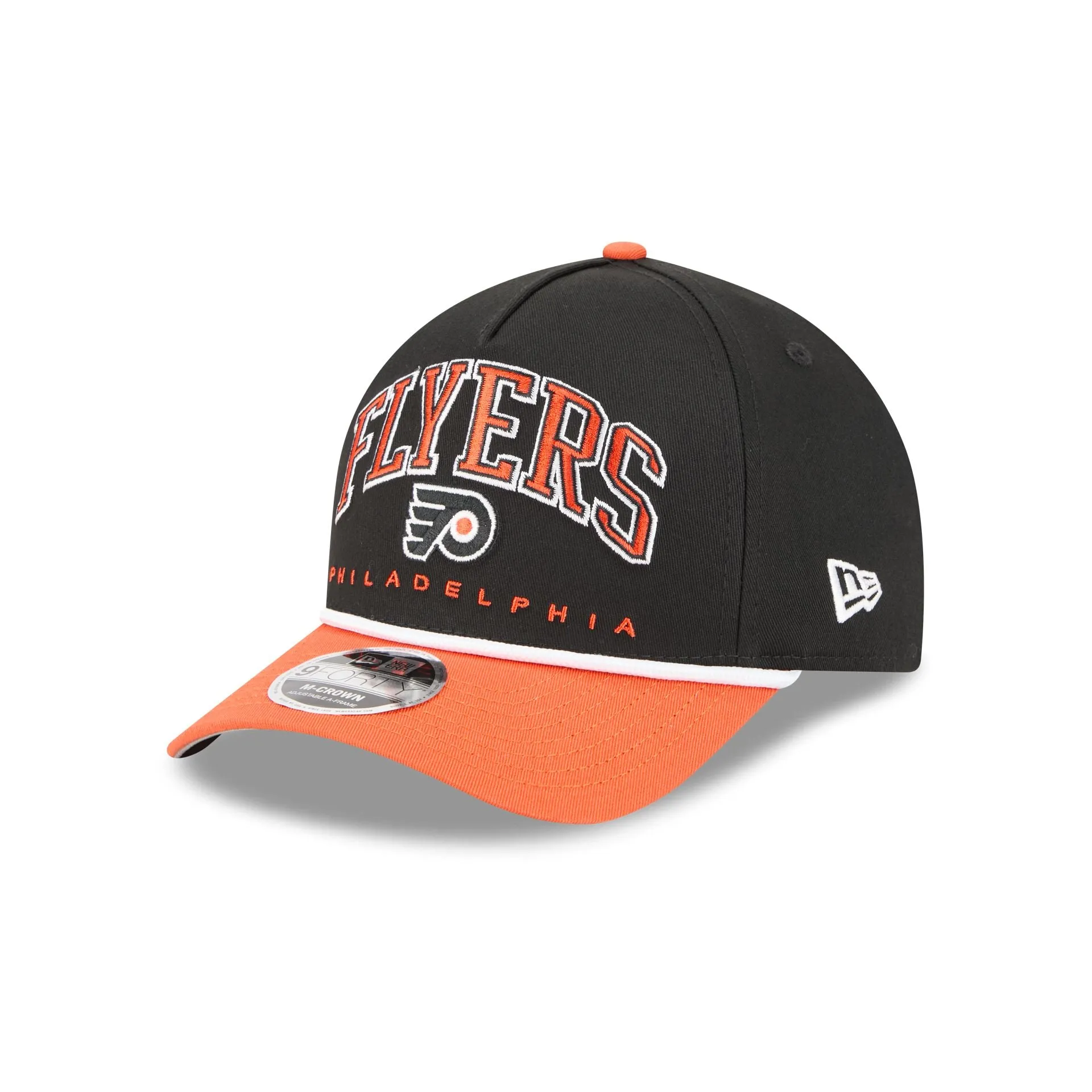 Philadelphia Flyers Arch 9FORTY M-Crown A-Frame Snapback Hat sold by New Era