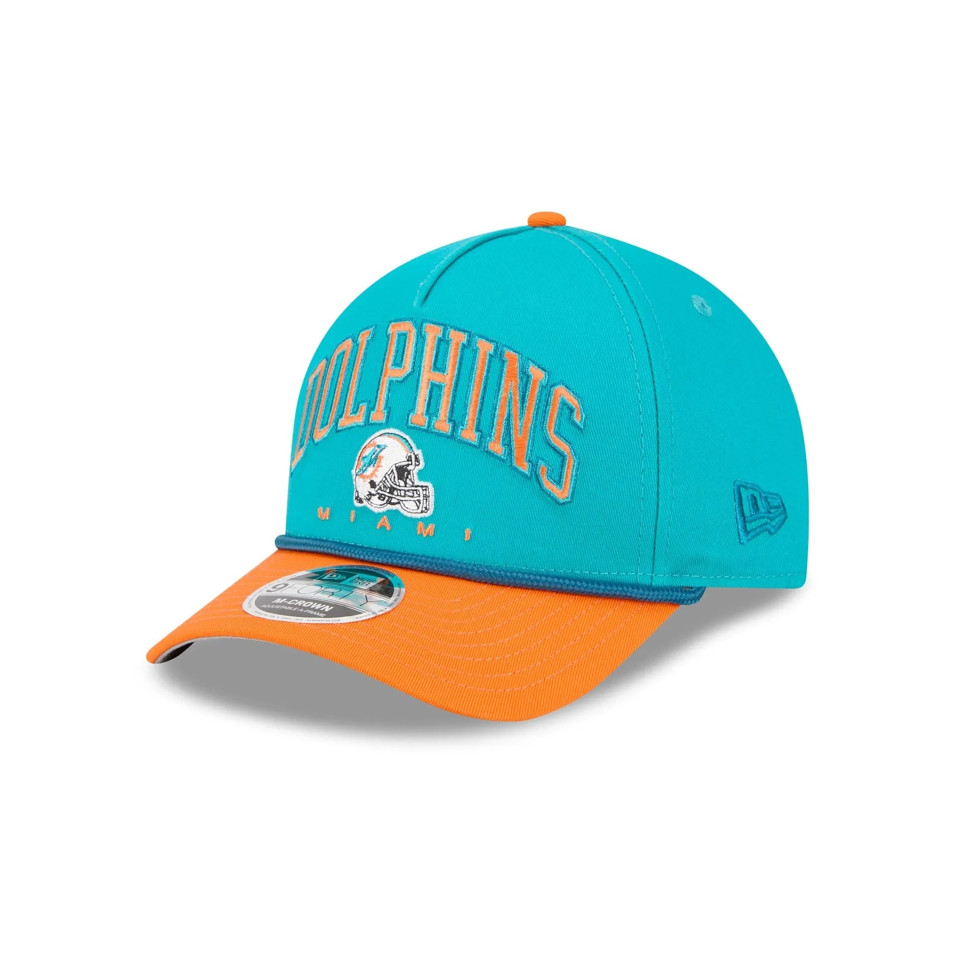Miami Dolphins Arch 9FORTY M-Crown A-Frame Snapback Hat sold by New Era