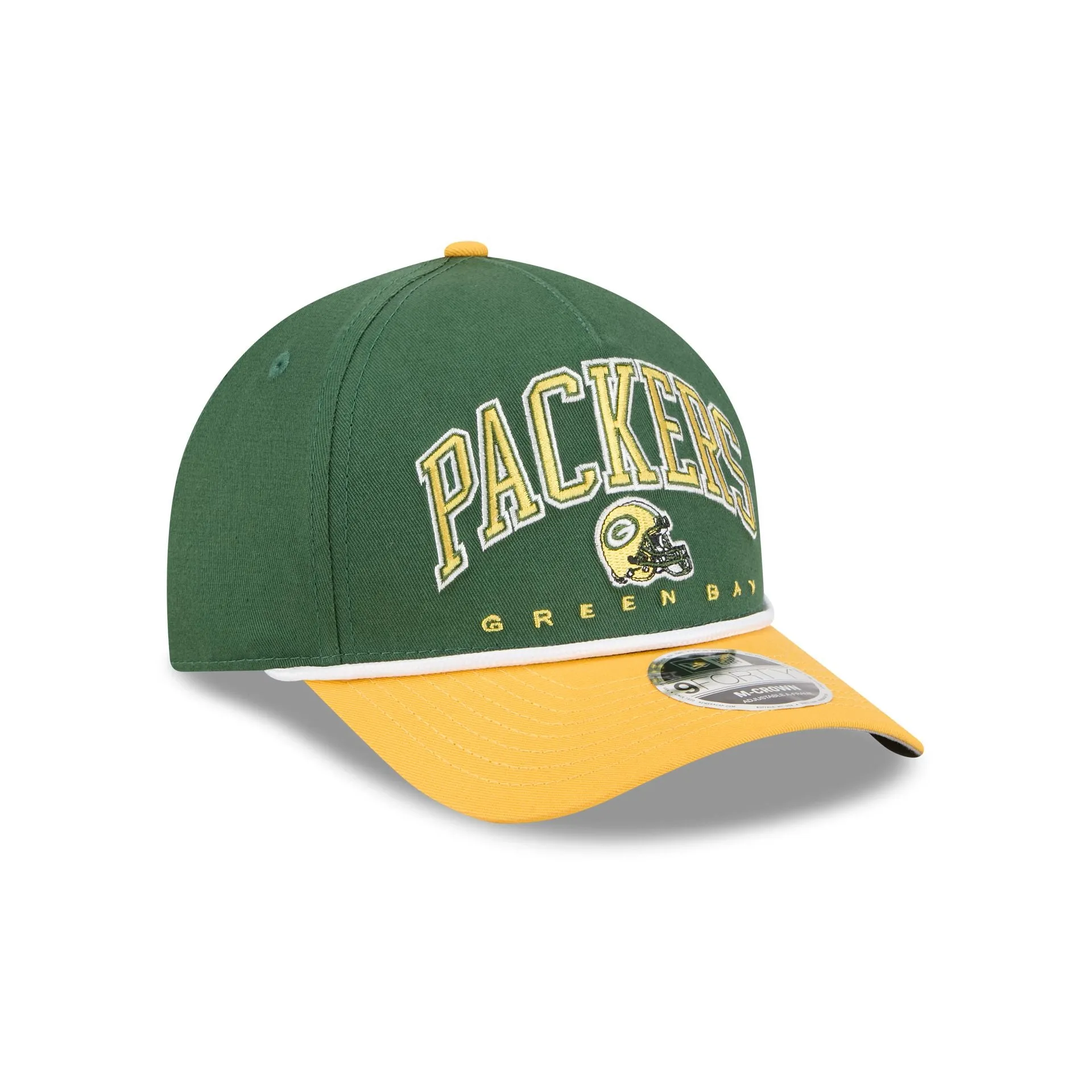 Green Bay Packers Arch 9FORTY M-Crown A-Frame Snapback Hat sold by New Era product image thumbnail 3