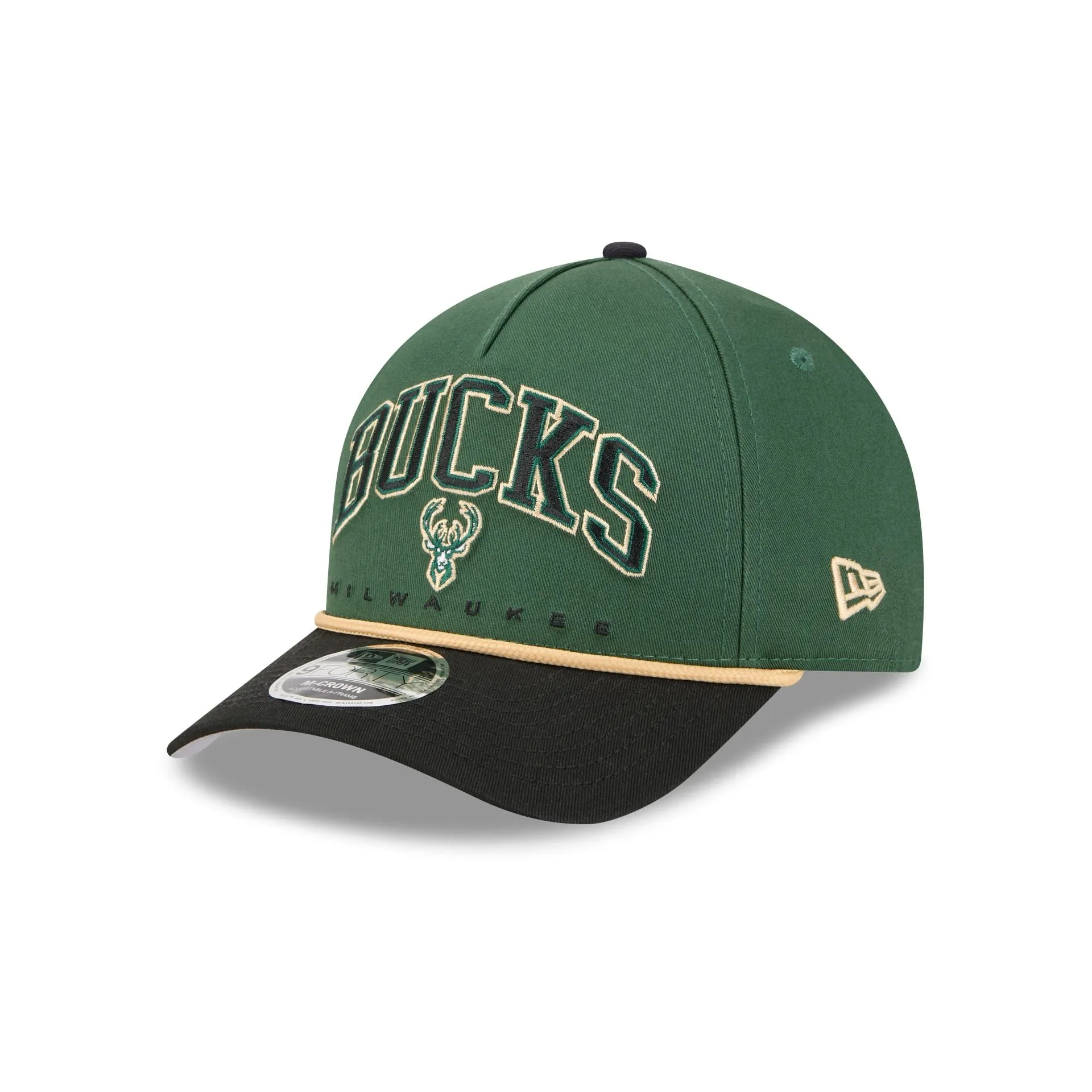Milwaukee Bucks Arch 9FORTY M-Crown A-Frame Snapback Hat sold by New Era