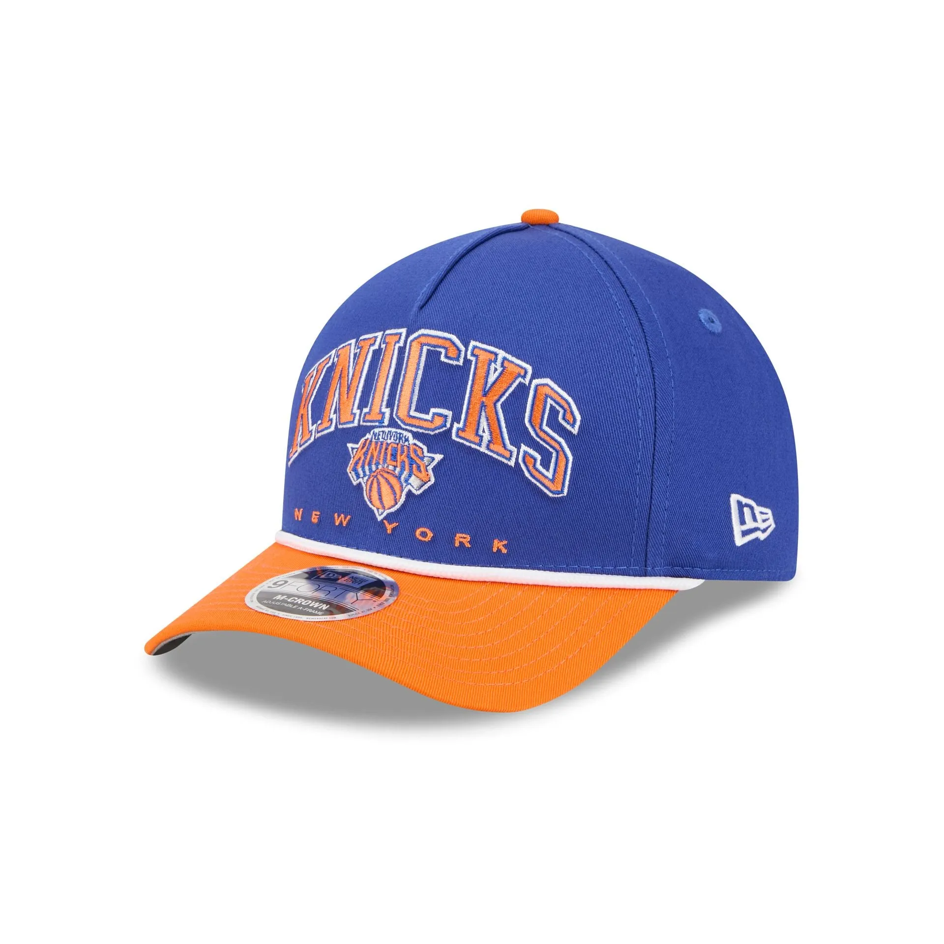 New York Knicks Arch 9FORTY M-Crown A-Frame Snapback Hat sold by New Era