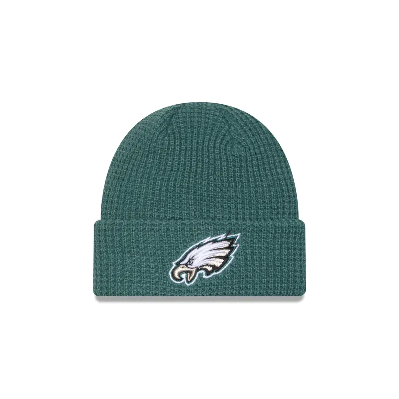 Philadelphia Eagles Waffle Stitch Knit Beanie Hat sold by New Era