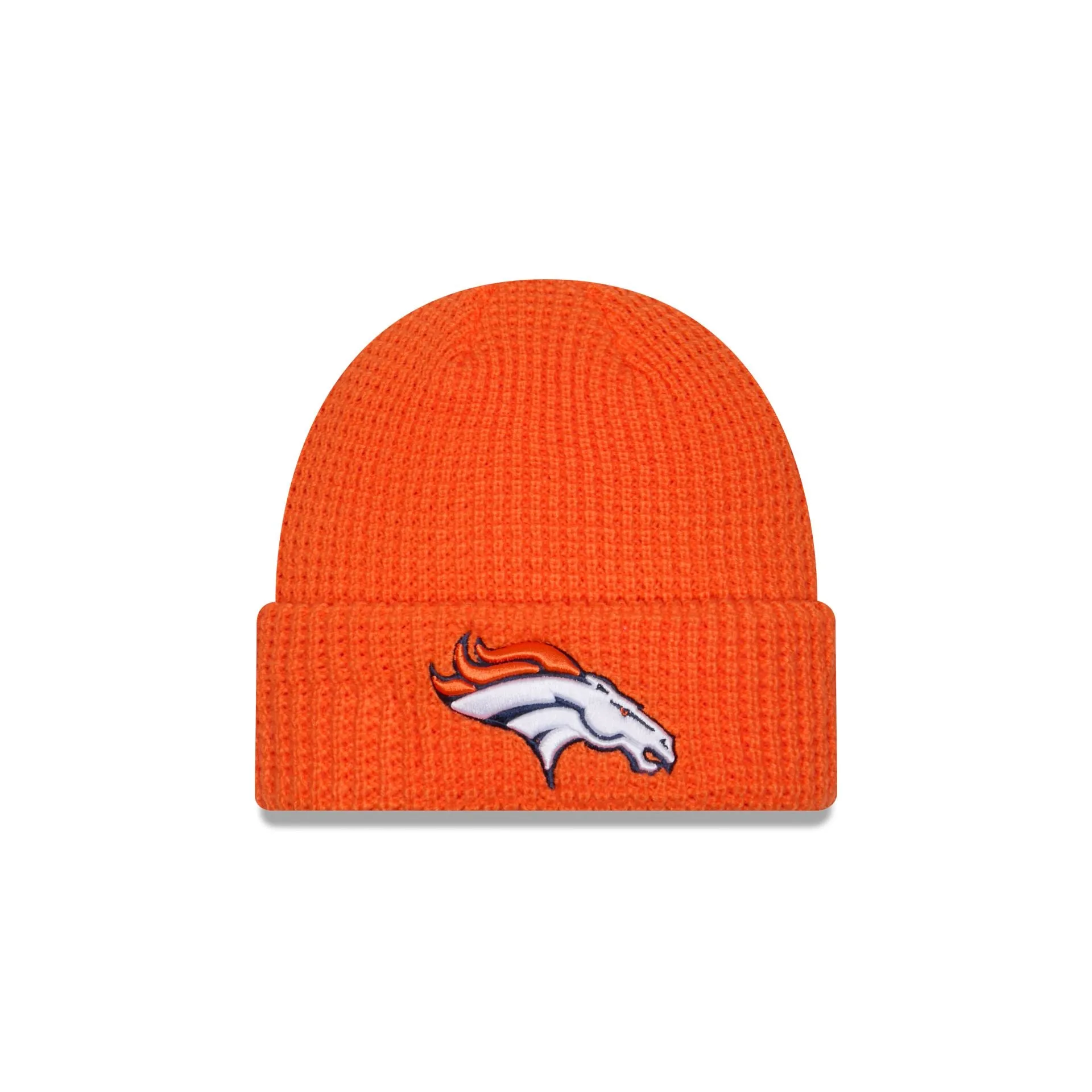 Denver Broncos Waffle Stitch Knit Beanie Hat sold by New Era
