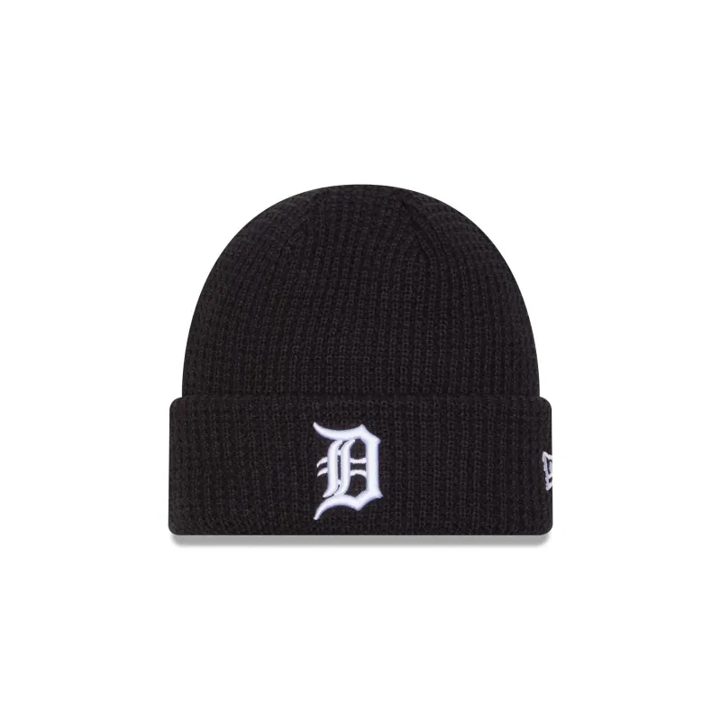 Detroit Tigers Waffle Stitch Knit Beanie Hat sold by New Era