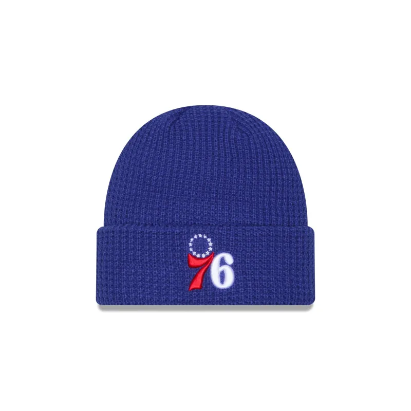 Philadelphia 76ers Waffle Stitch Knit Beanie Hat sold by New Era