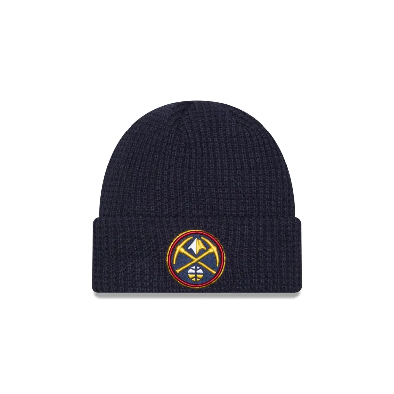 Denver Nuggets Waffle Stitch Knit Beanie Hat sold by New Era