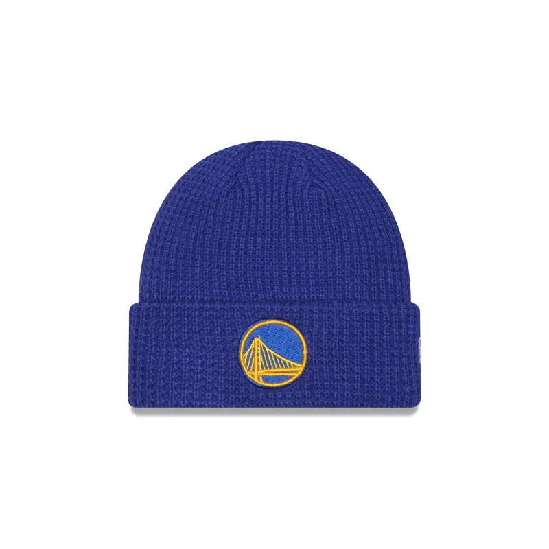 Golden State Warriors Waffle Stitch Knit Beanie Hat sold by New Era