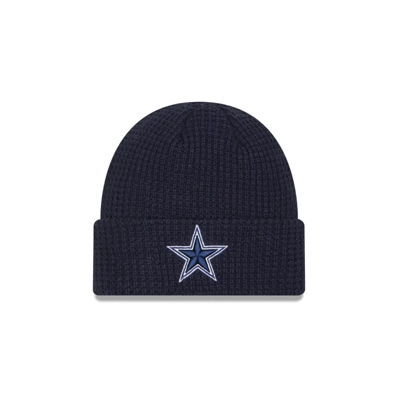 Dallas Cowboys Waffle Stitch Knit Beanie Hat sold by New Era