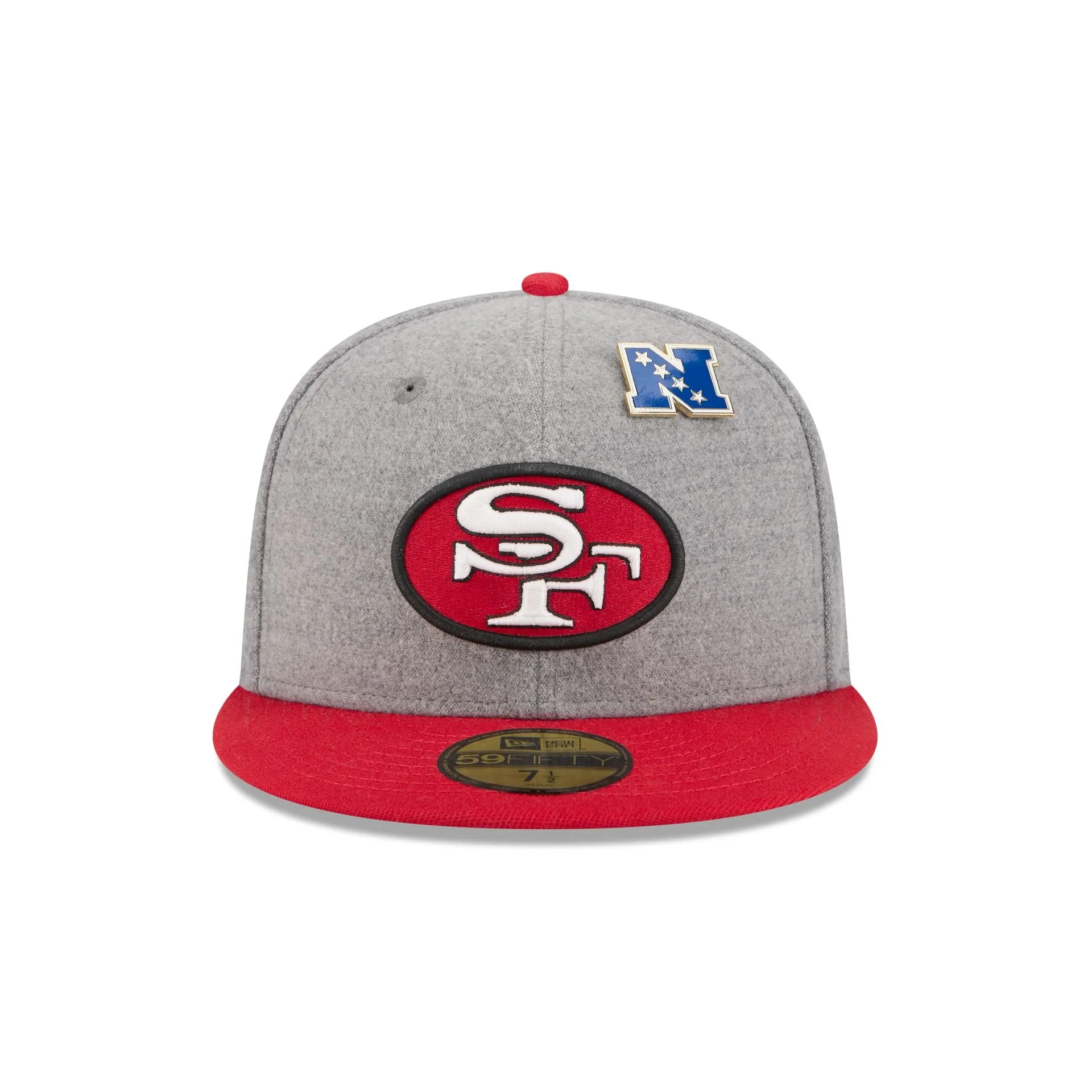 San Francisco 49ers Heather Gray Wool 59FIFTY Fitted Hat sold by New Era product image thumbnail 2