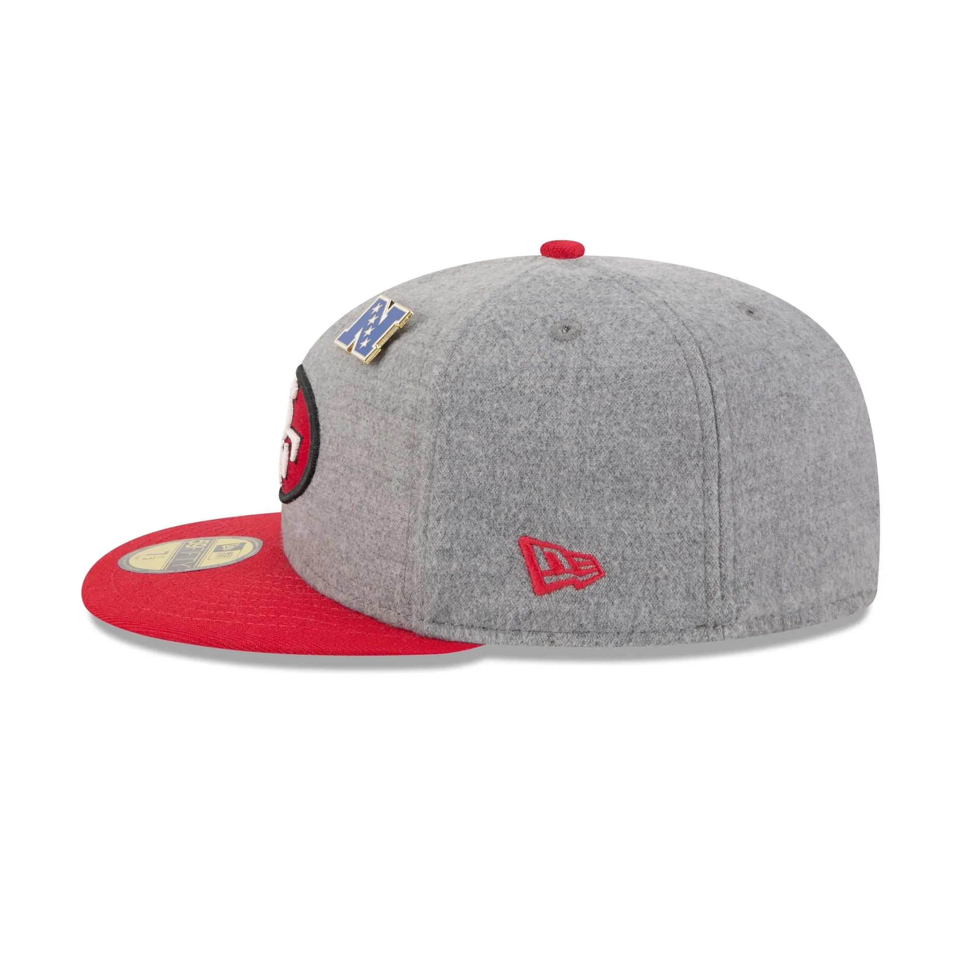 San Francisco 49ers Heather Gray Wool 59FIFTY Fitted Hat sold by New Era product image thumbnail 5
