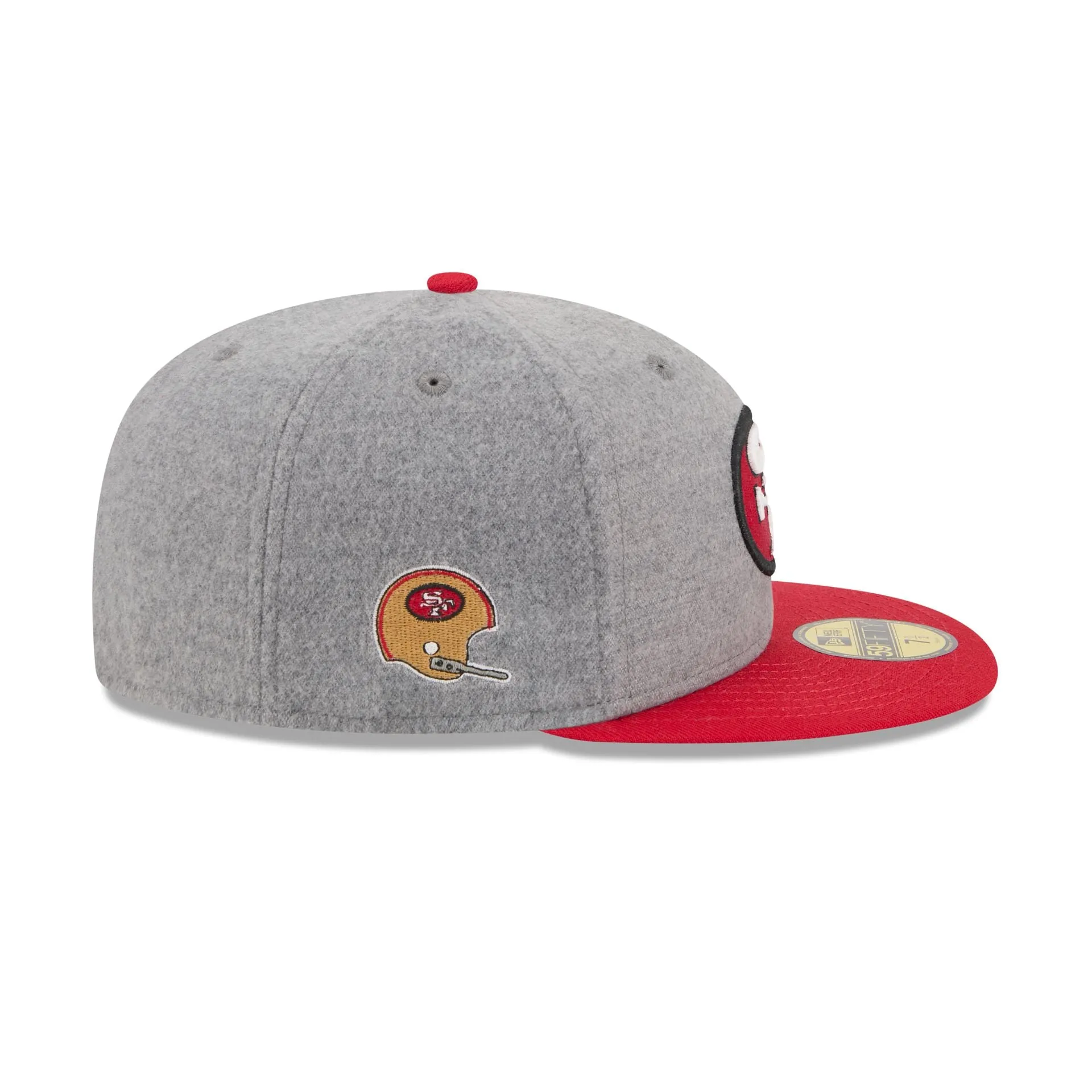San Francisco 49ers Heather Gray Wool 59FIFTY Fitted Hat sold by New Era product image thumbnail 4