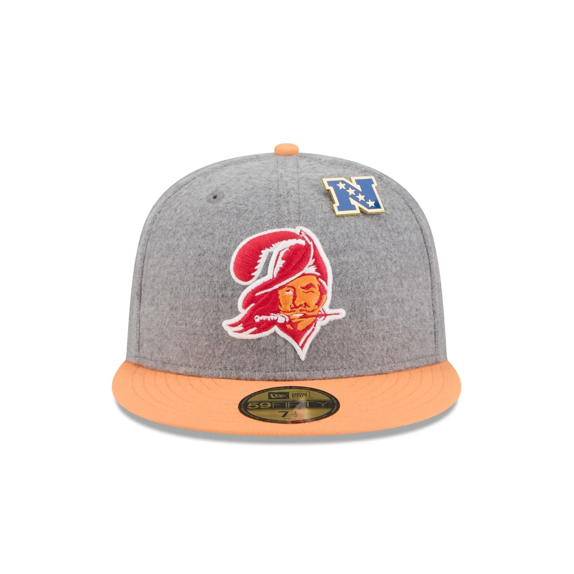 Tampa Bay Buccaneers Heather Gray Wool 59FIFTY Fitted Hat sold by New Era product image thumbnail 2