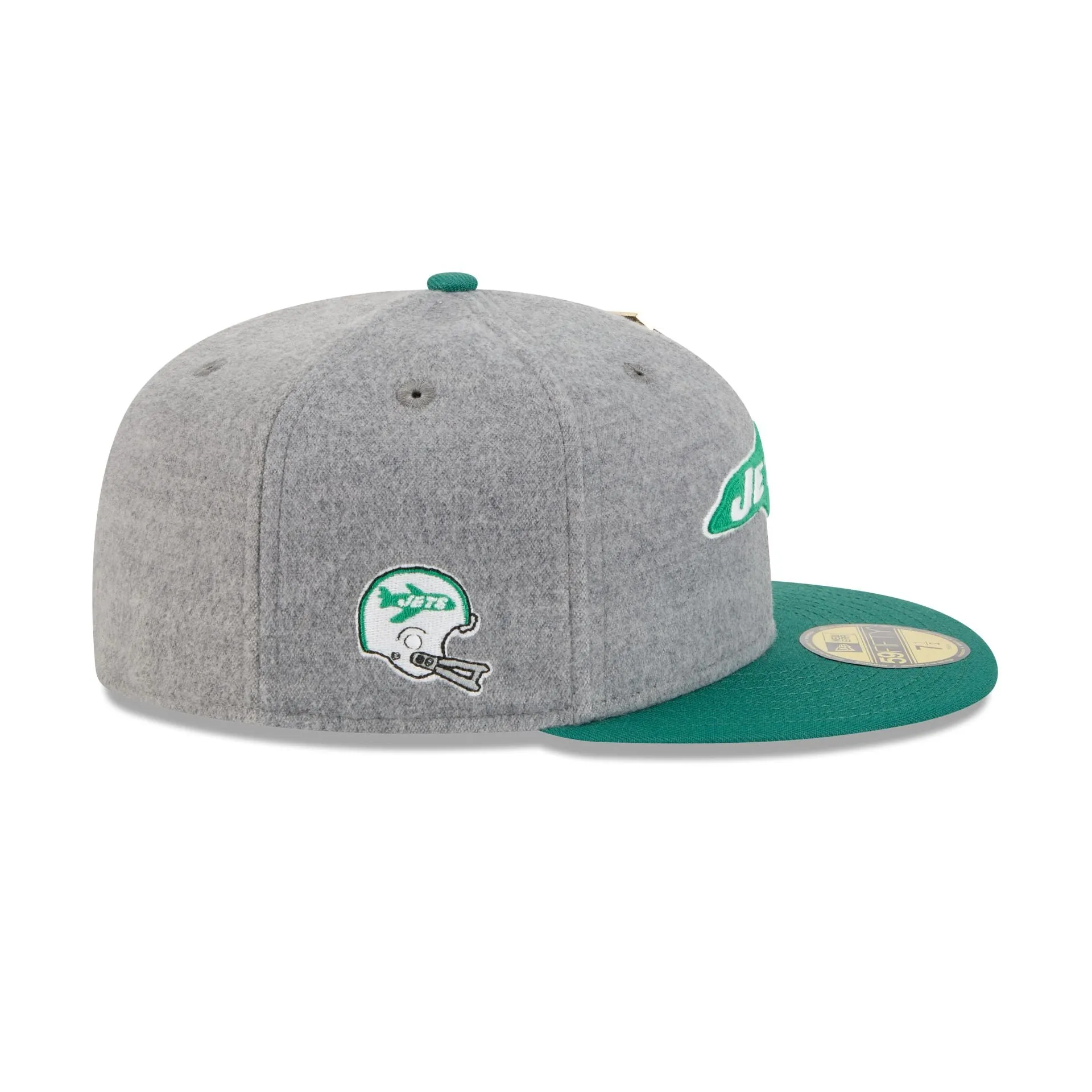 New York Jets Heather Gray Wool 59FIFTY Fitted Hat sold by New Era product image thumbnail 4