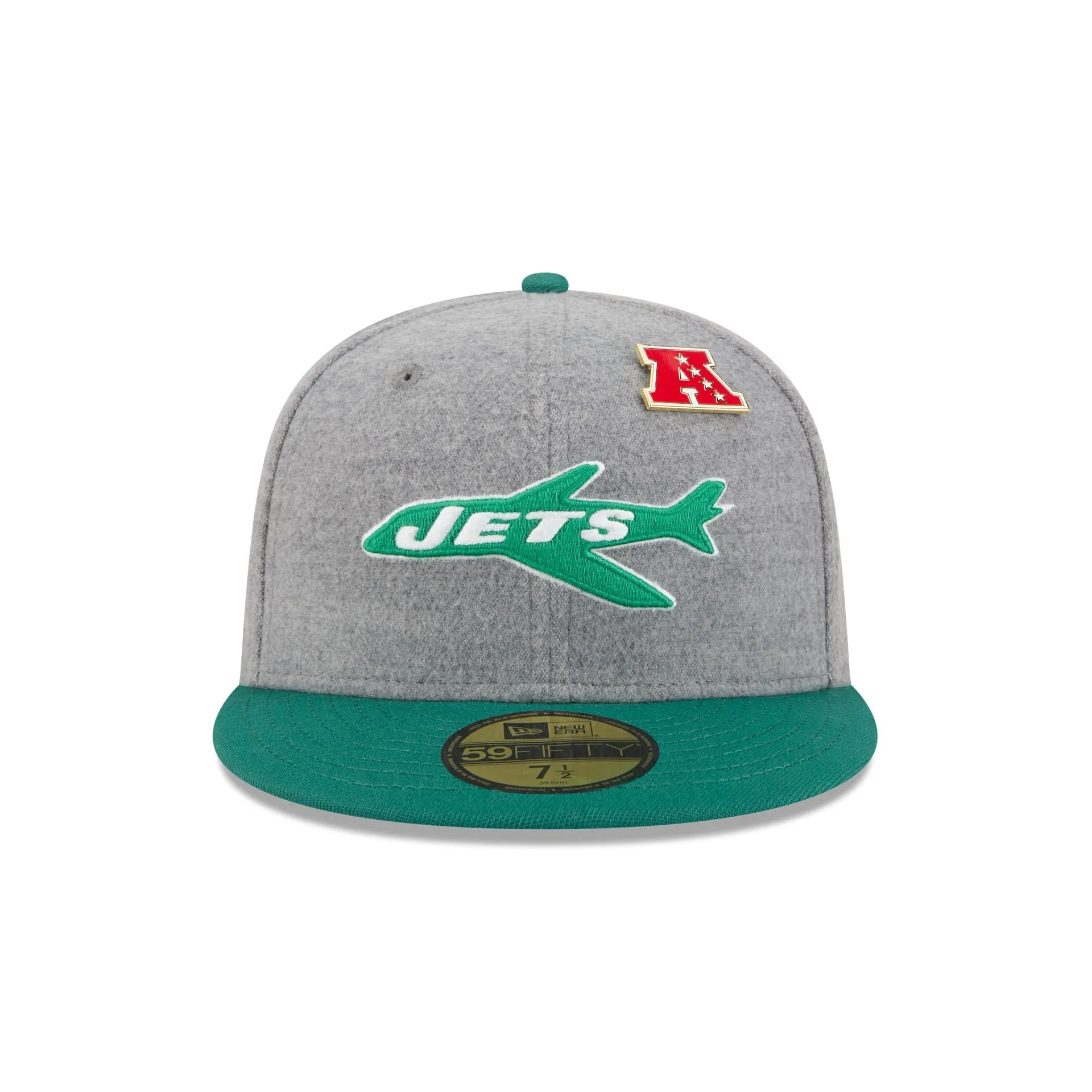 New York Jets Heather Gray Wool 59FIFTY Fitted Hat sold by New Era product image thumbnail 2