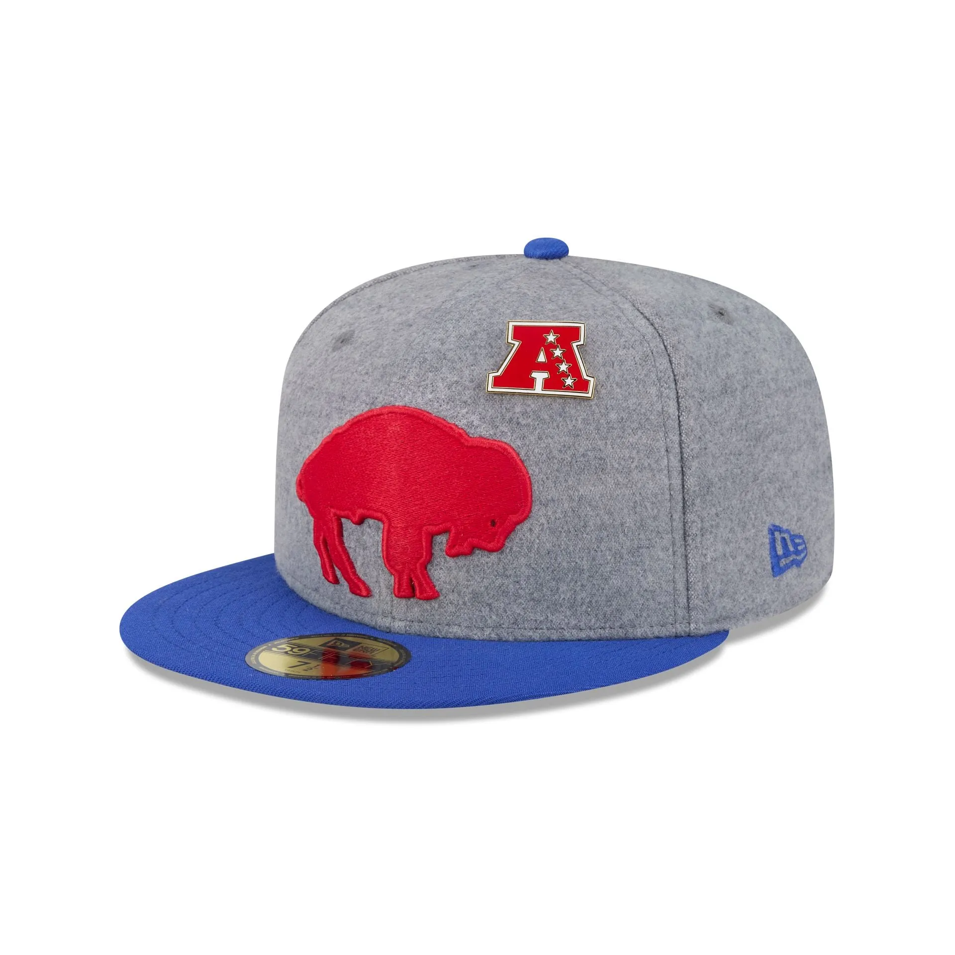 Buffalo Bills Heather Gray Wool 59FIFTY Fitted Hat sold by New Era product image thumbnail 3