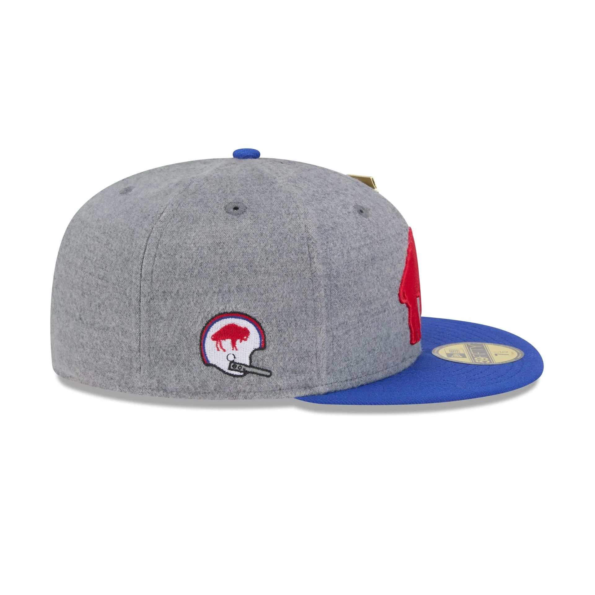 Buffalo Bills Heather Gray Wool 59FIFTY Fitted Hat sold by New Era product image thumbnail 4