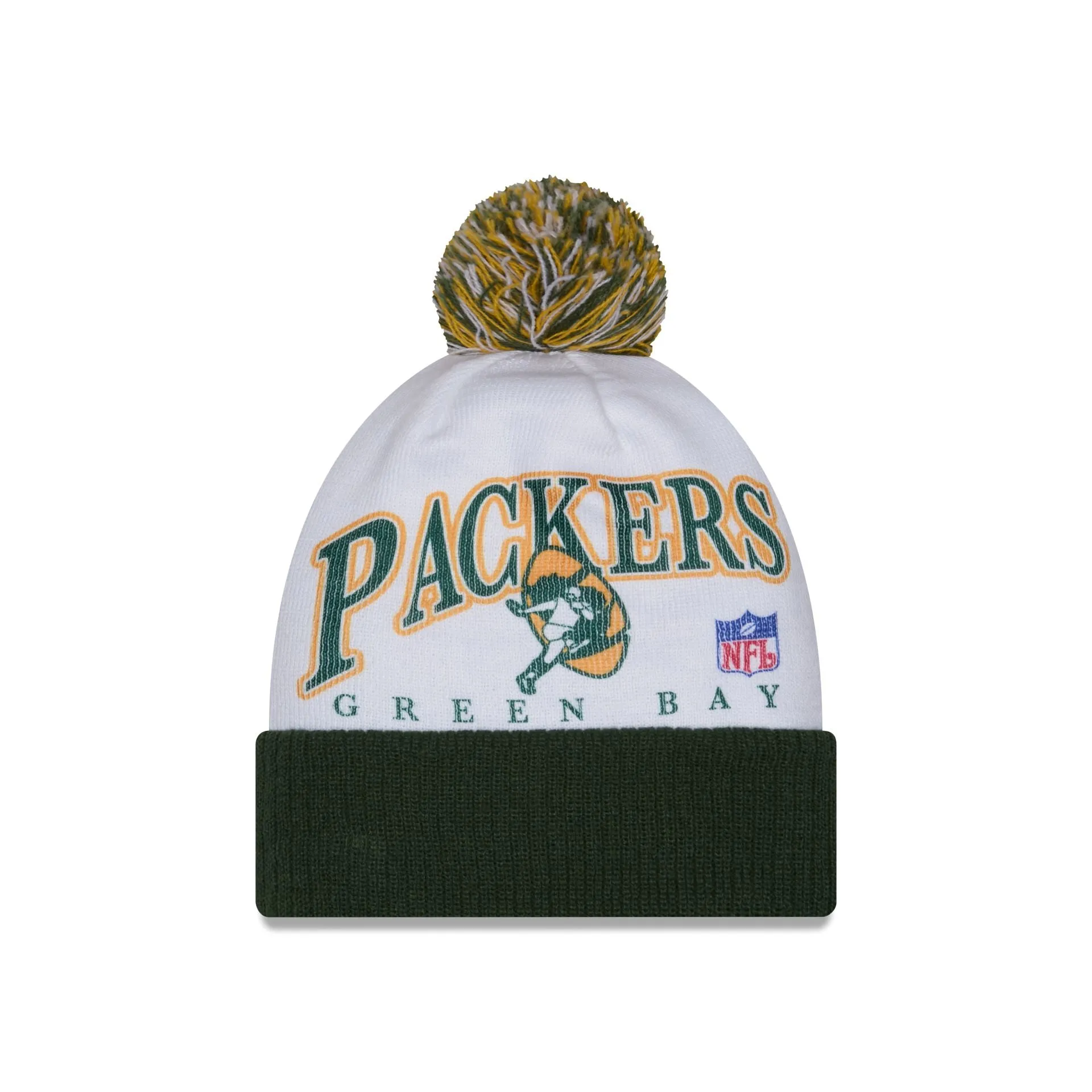 Green Bay Packers Spirit Pom Knit Hat sold by New Era