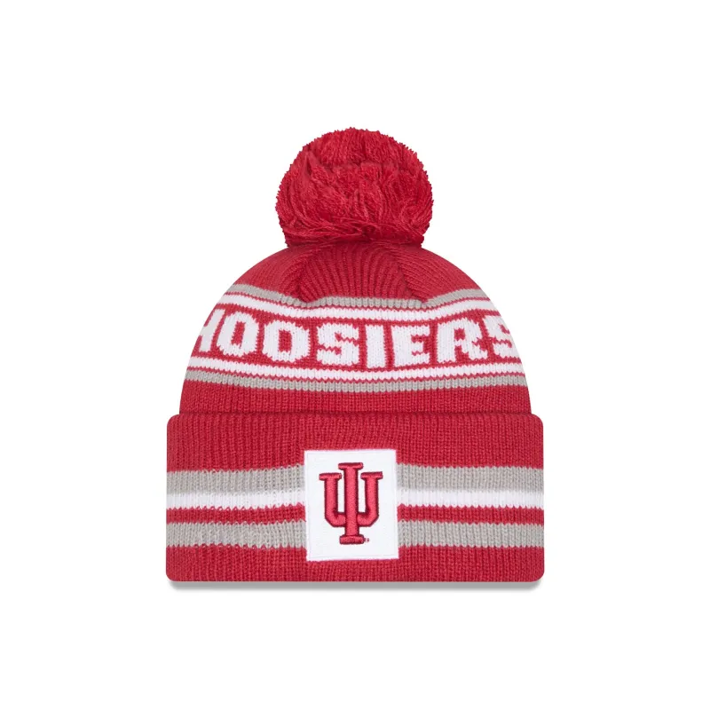 Indiana Hoosiers Classic Pom Knit Hat sold by New Era