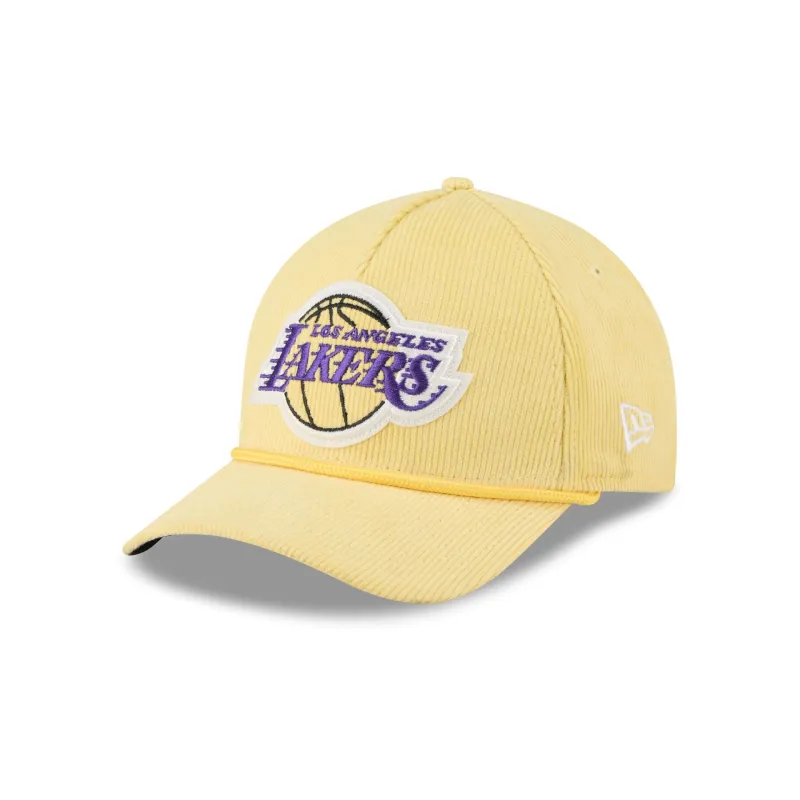Los Angeles Lakers Corduroy 9FORTY M-Crown A-Frame Snapback Hat sold by New Era