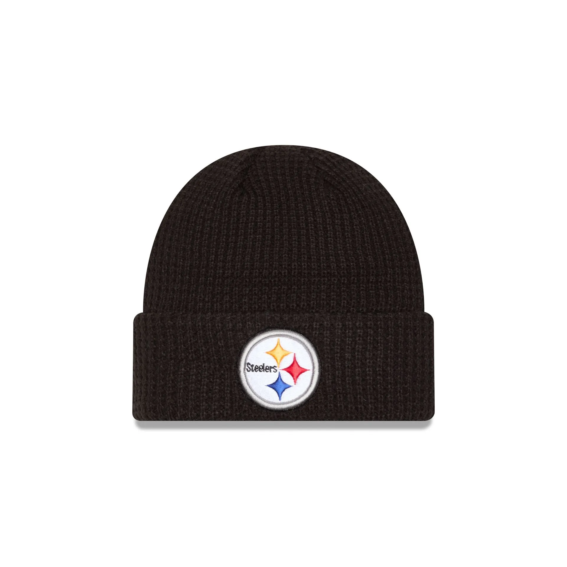 Pittsburgh Steelers Waffle Stitch Knit Beanie Hat sold by New Era
