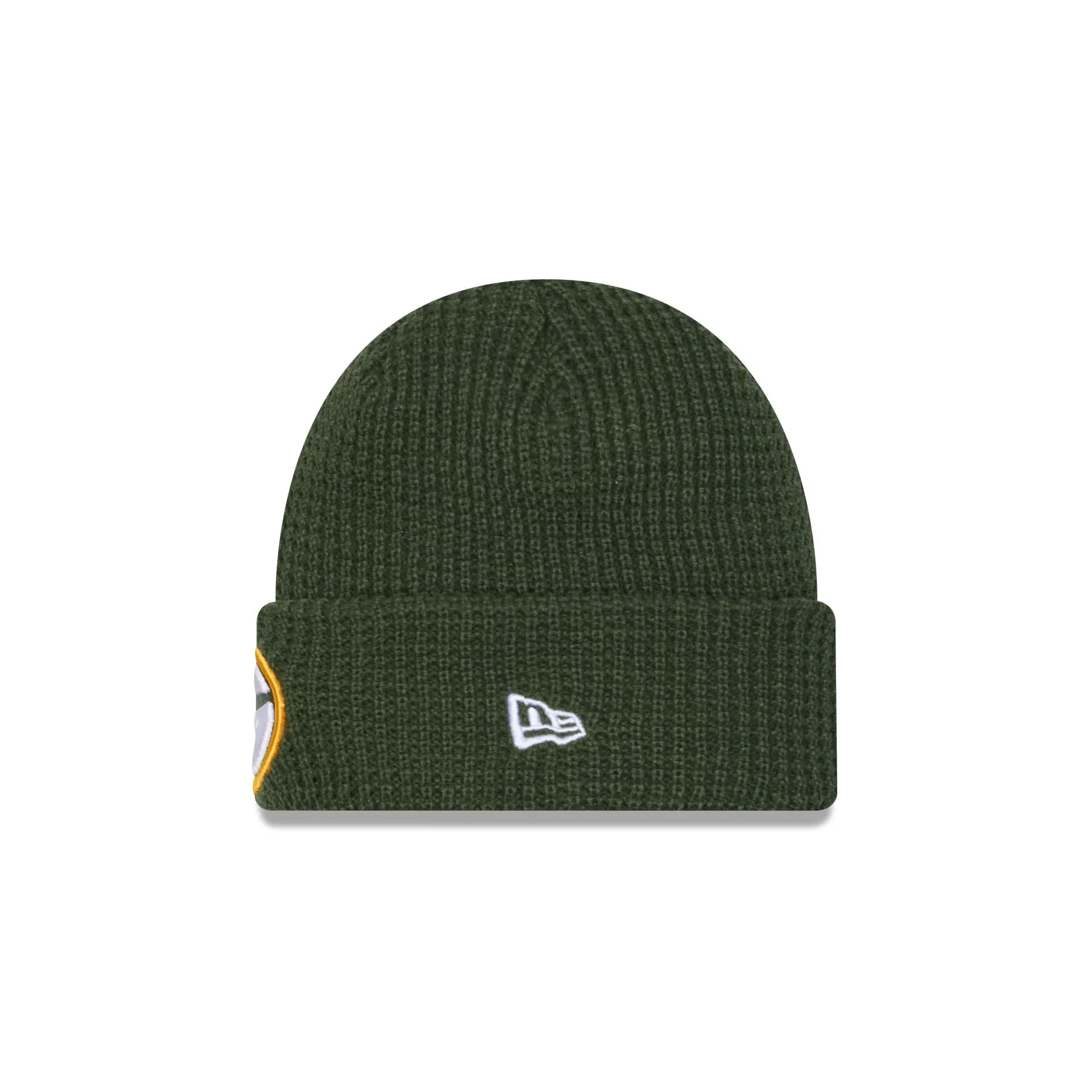 Green Bay Packers Waffle Stitch Knit Beanie Hat sold by New Era product image thumbnail 2