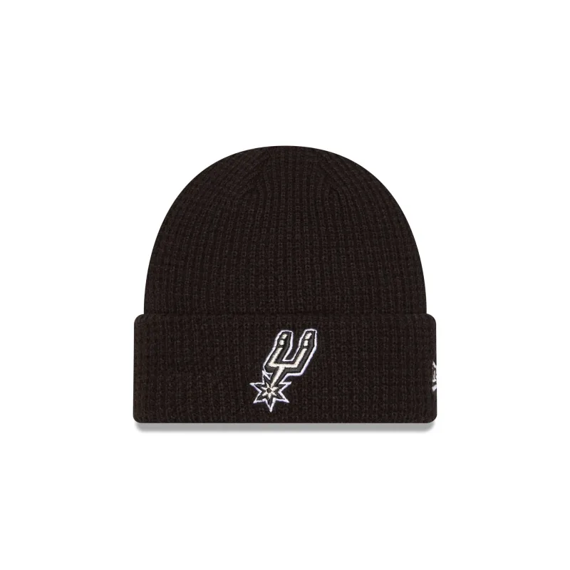 San Antonio Spurs Waffle Stitch Knit Beanie Hat sold by New Era