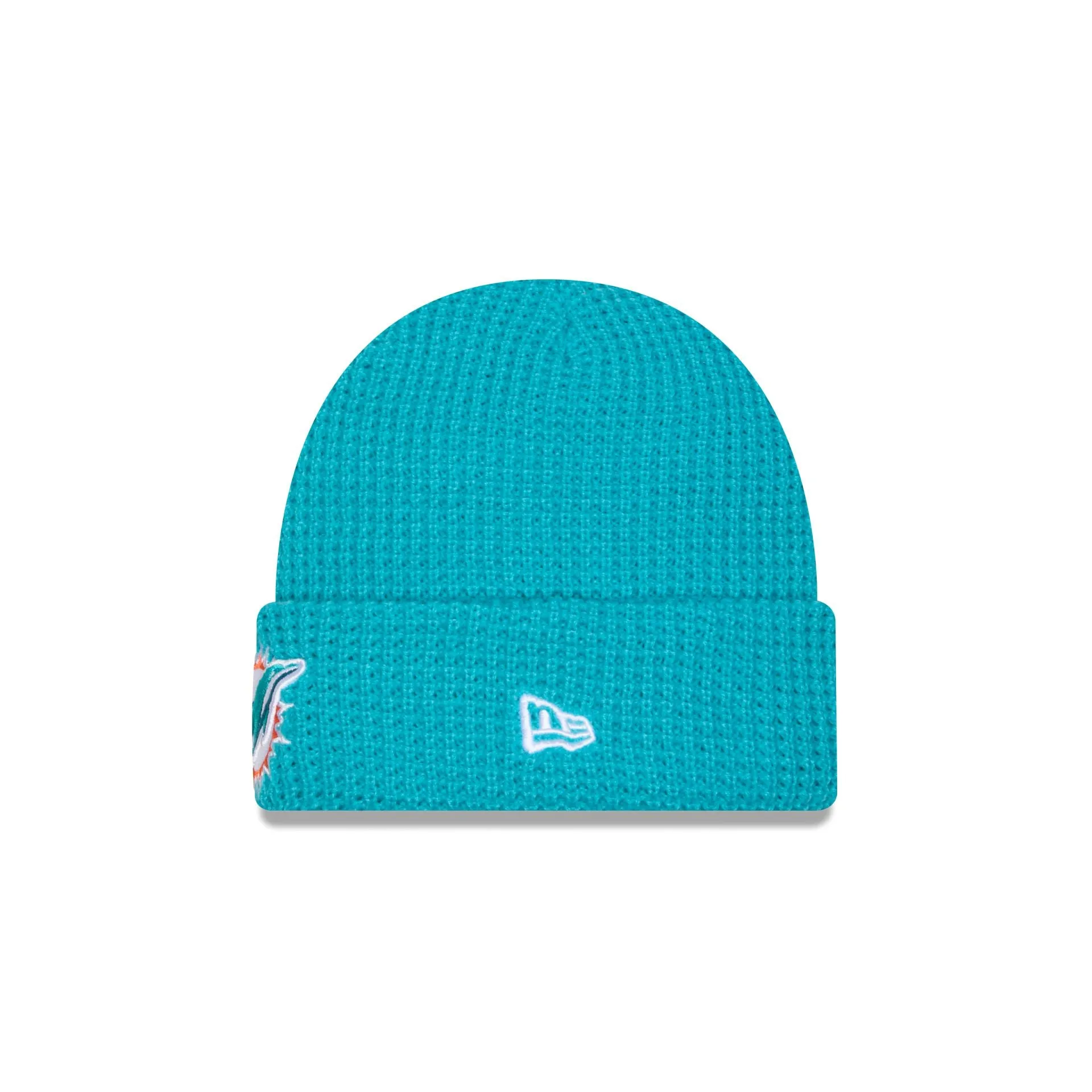 Miami Dolphins Waffle Stitch Knit Beanie Hat sold by New Era product image thumbnail 2