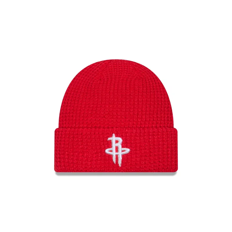 Houston Rockets Waffle Stitch Knit Beanie Hat sold by New Era