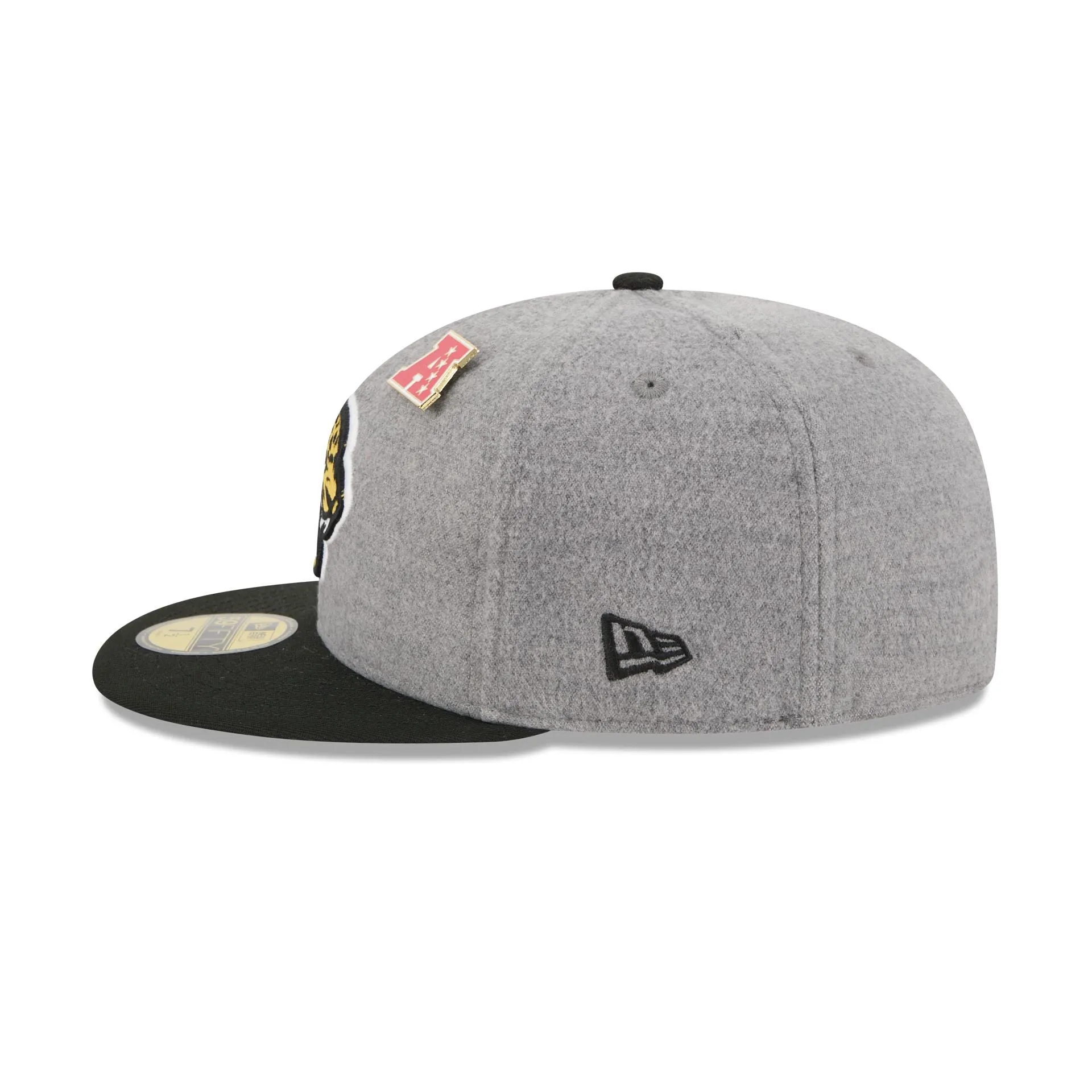 Jacksonville Jaguars Heather Gray Wool 59FIFTY Fitted Hat sold by New Era product image thumbnail 5