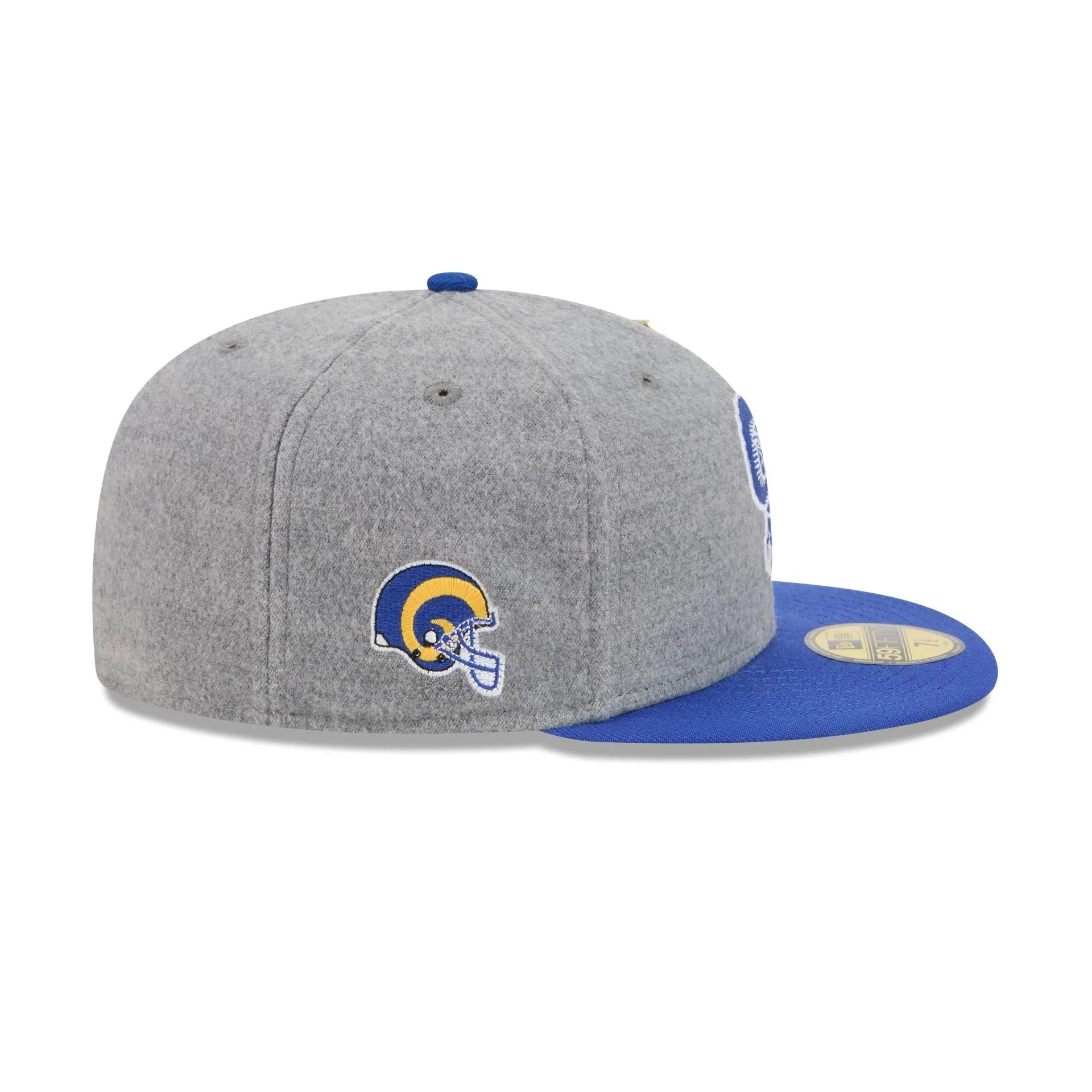 Los Angeles Rams Heather Gray Wool 59FIFTY Fitted Hat sold by New Era product image thumbnail 4