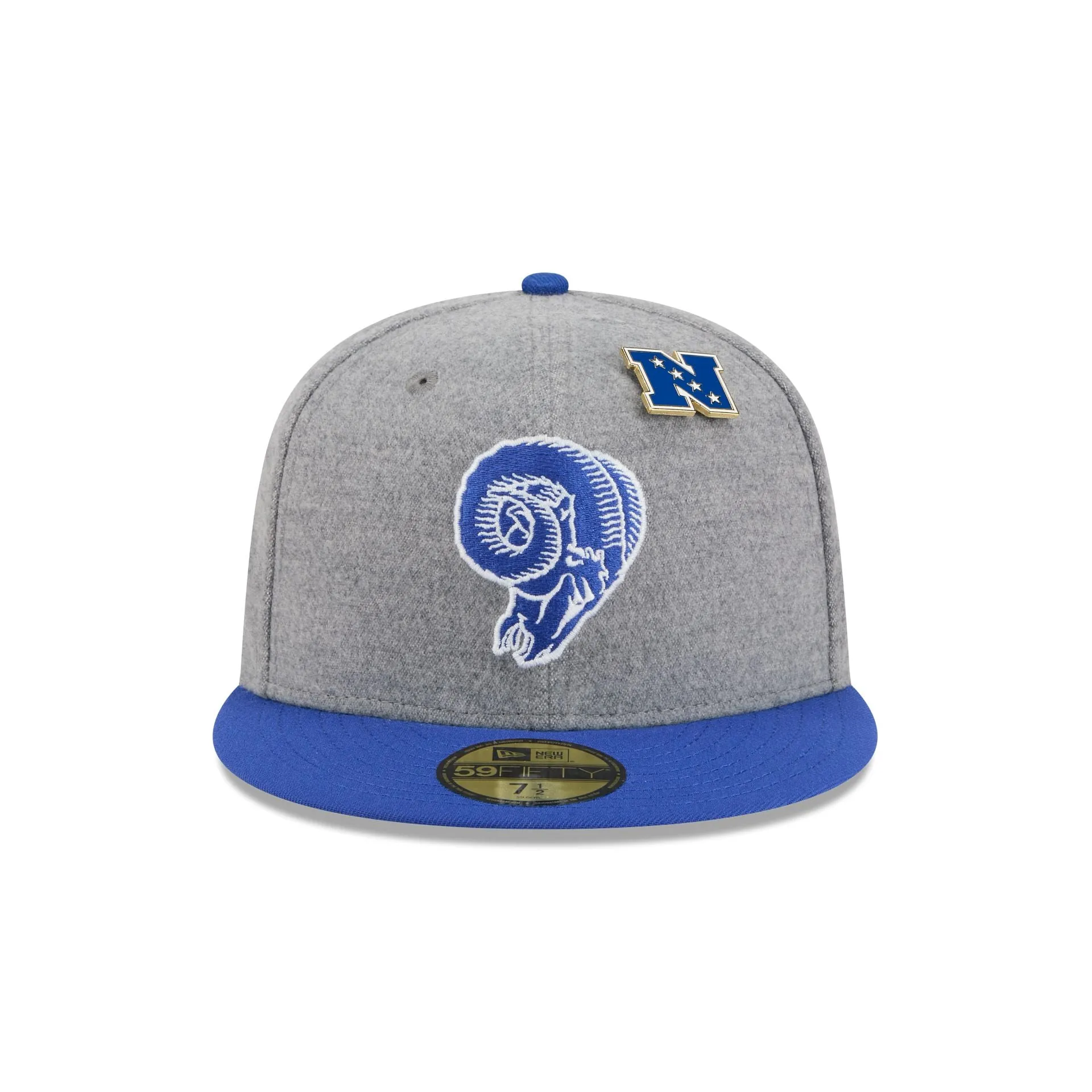 Los Angeles Rams Heather Gray Wool 59FIFTY Fitted Hat sold by New Era product image thumbnail 2