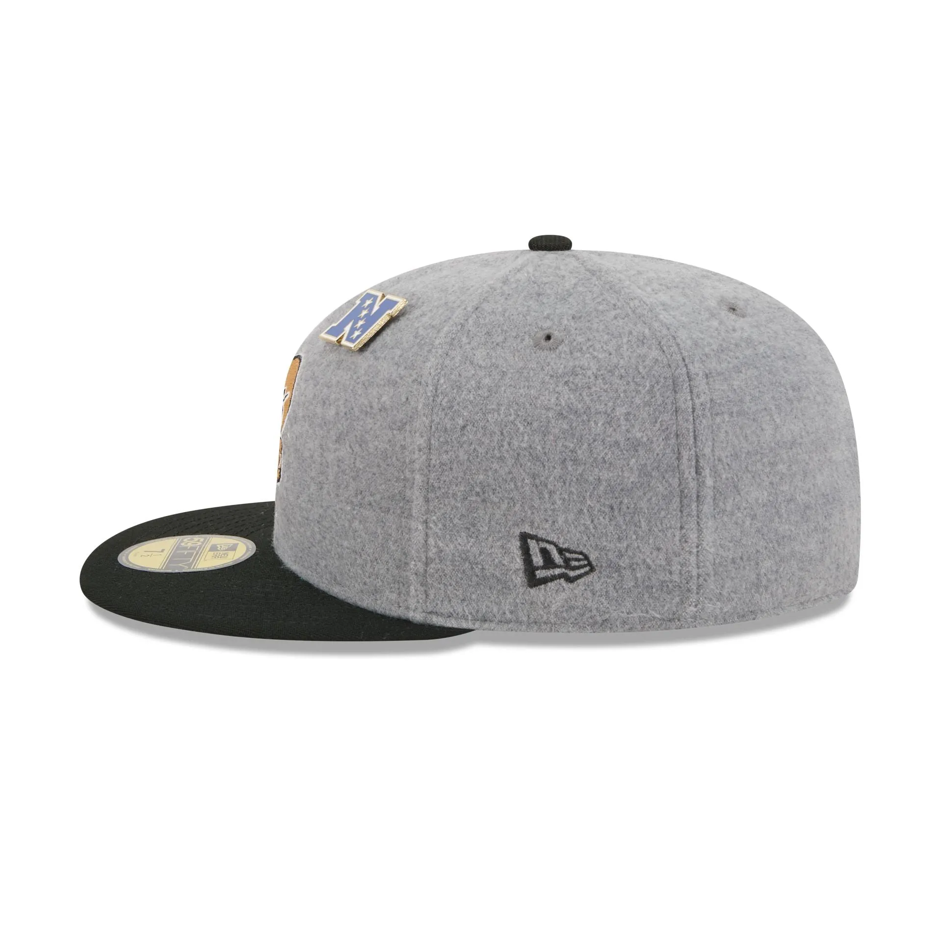 New Orleans Saints Heather Gray Wool 59FIFTY Fitted Hat sold by New Era product image thumbnail 5
