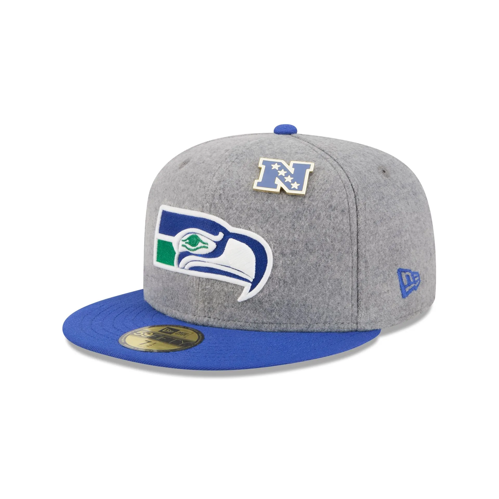 Seattle Seahawks Heather Gray Wool 59FIFTY Fitted Hat sold by New Era product image thumbnail 3