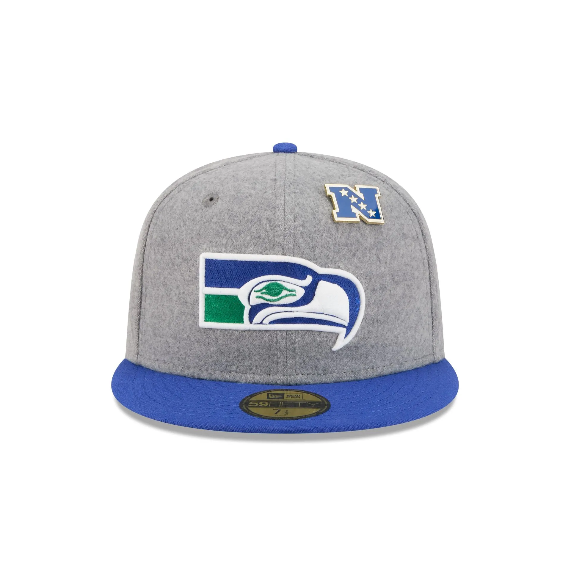 Seattle Seahawks Heather Gray Wool 59FIFTY Fitted Hat sold by New Era product image thumbnail 2