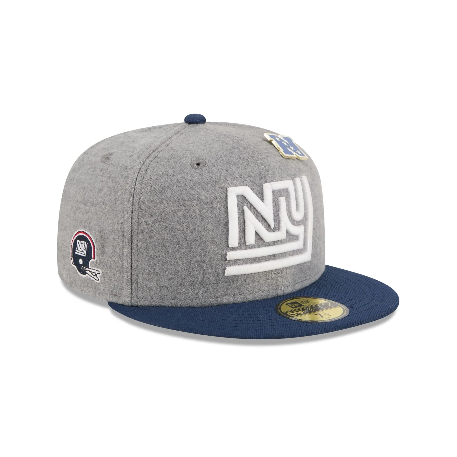 New York Giants Heather Gray Wool 59FIFTY Fitted Hat sold by New Era