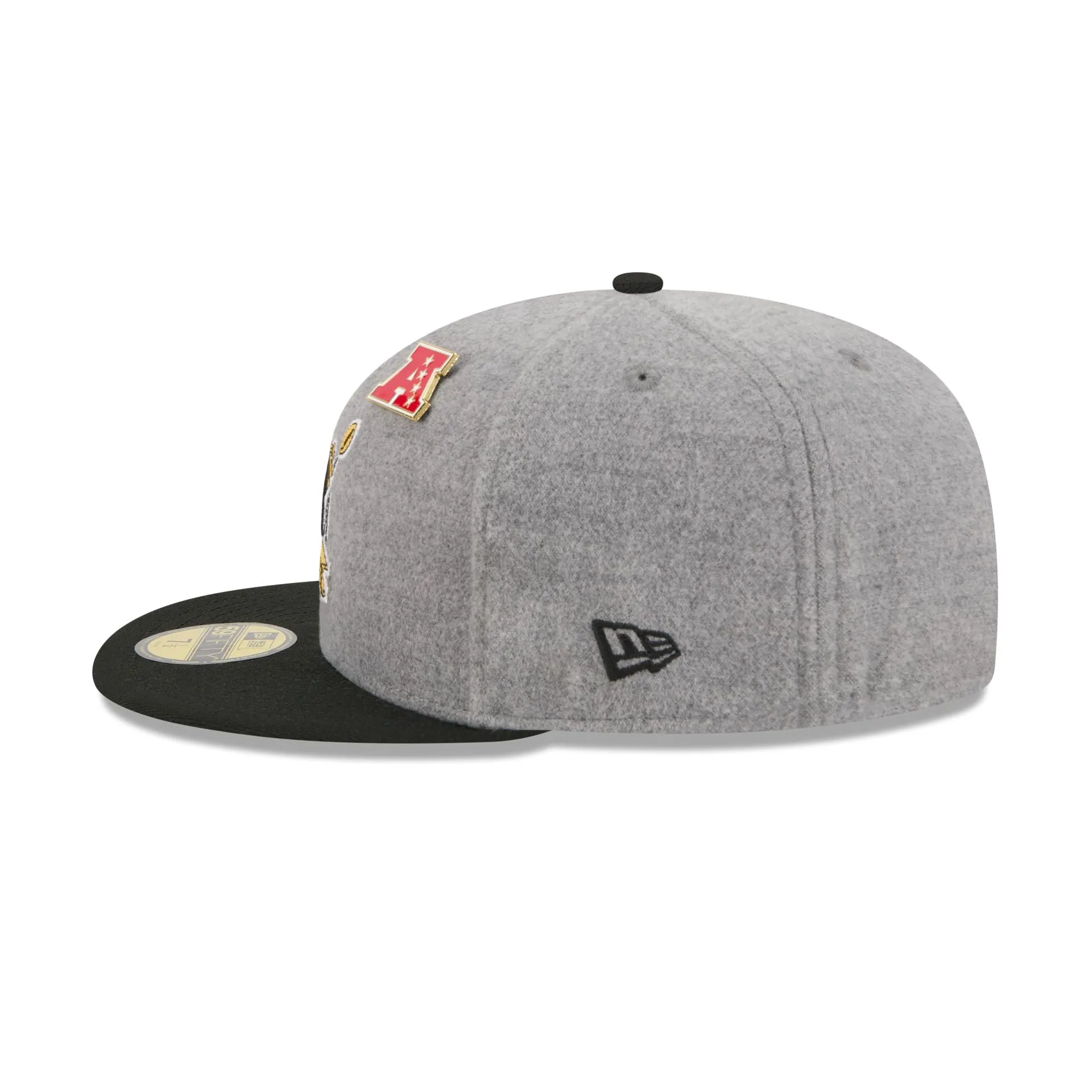 Pittsburgh Steelers Heather Gray Wool 59FIFTY Fitted Hat sold by New Era product image thumbnail 5