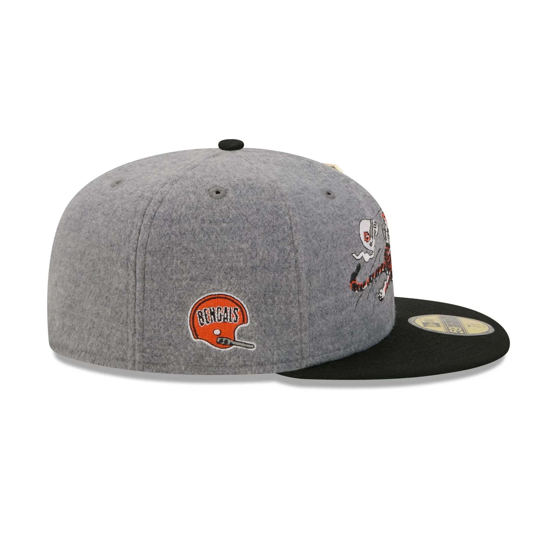 Cincinnati Bengals Heather Gray Wool 59FIFTY Fitted Hat sold by New Era product image thumbnail 4