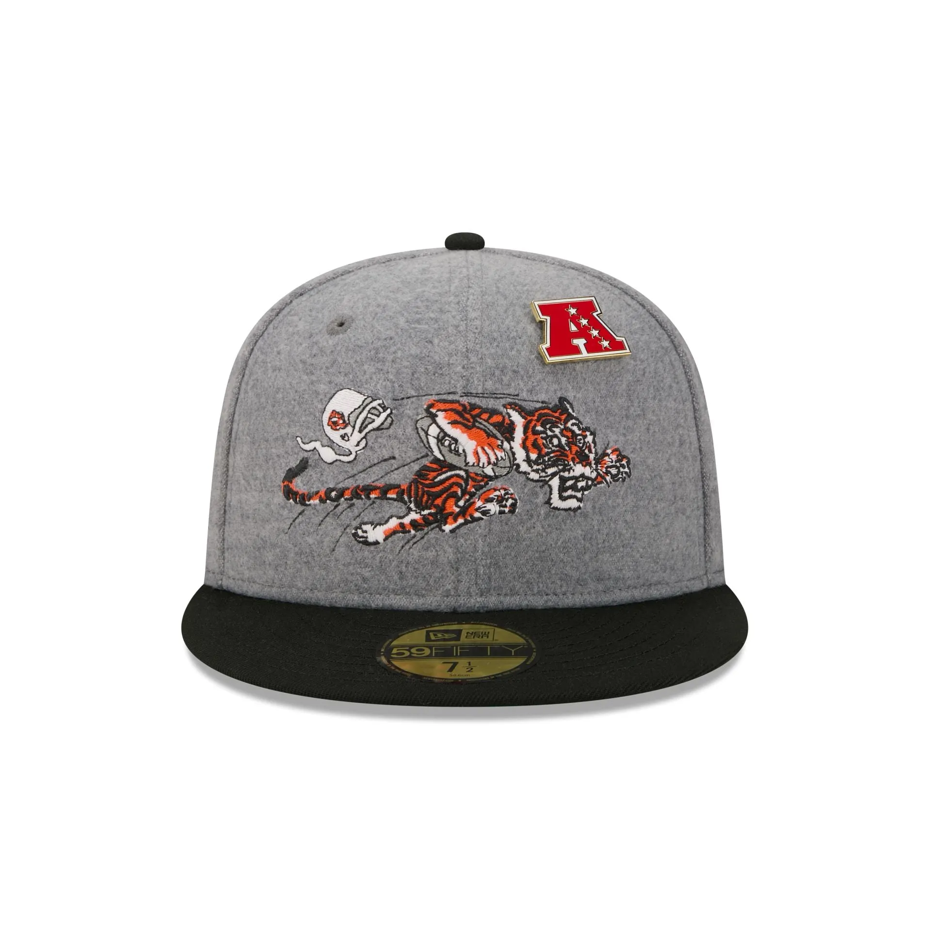 Cincinnati Bengals Heather Gray Wool 59FIFTY Fitted Hat sold by New Era product image thumbnail 2