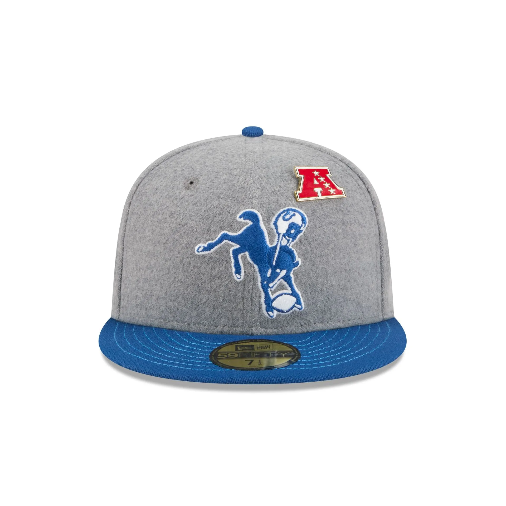 Indianapolis Colts Heather Gray Wool 59FIFTY Fitted Hat sold by New Era product image thumbnail 2