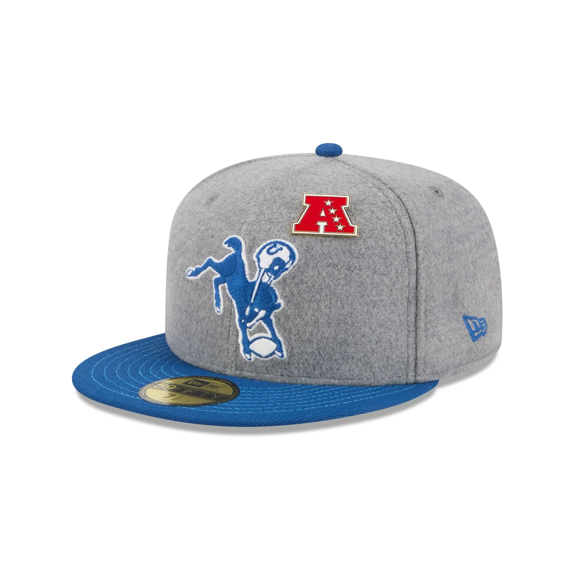 Indianapolis Colts Heather Gray Wool 59FIFTY Fitted Hat sold by New Era product image thumbnail 3