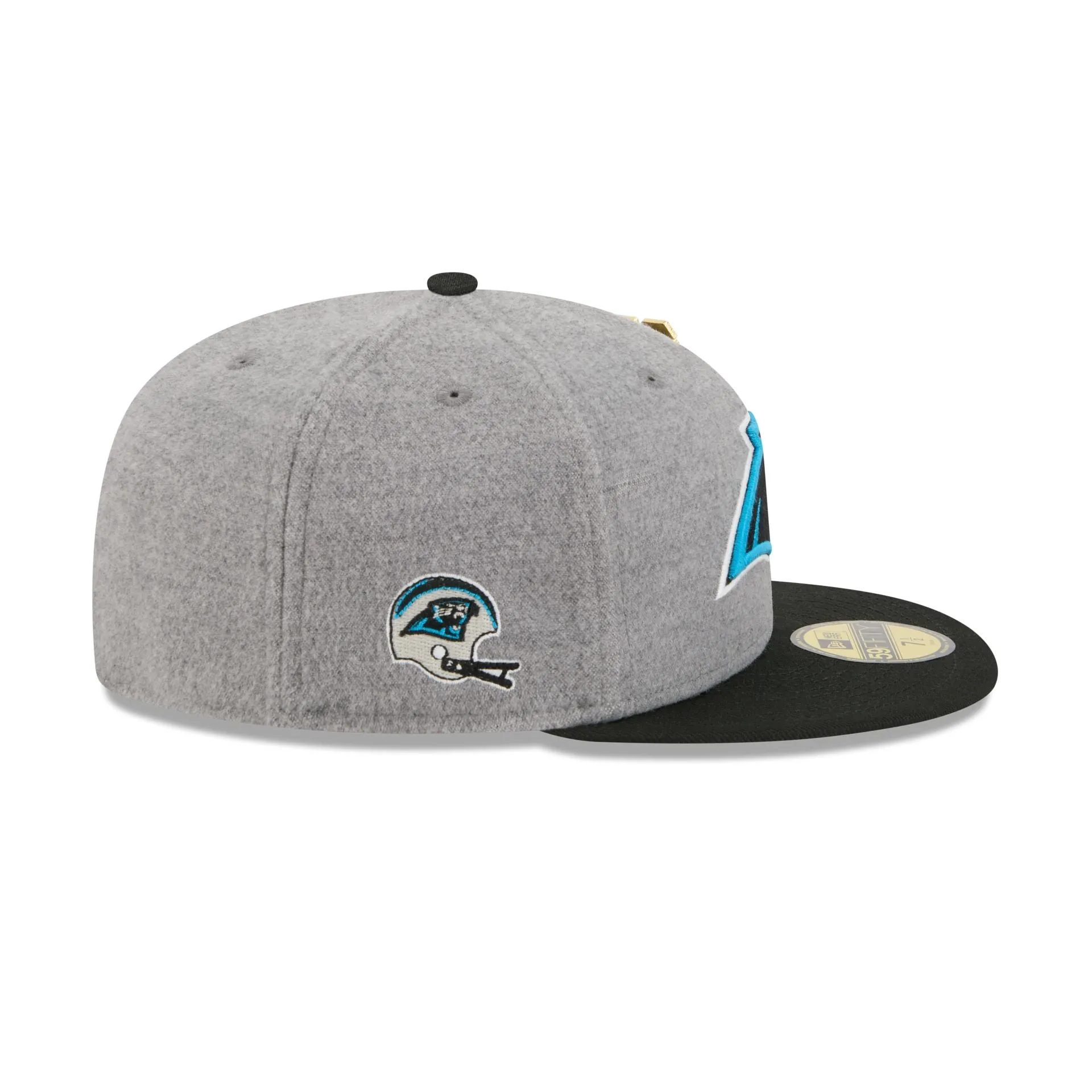 Carolina Panthers Heather Gray Wool 59FIFTY Fitted Hat sold by New Era product image thumbnail 4