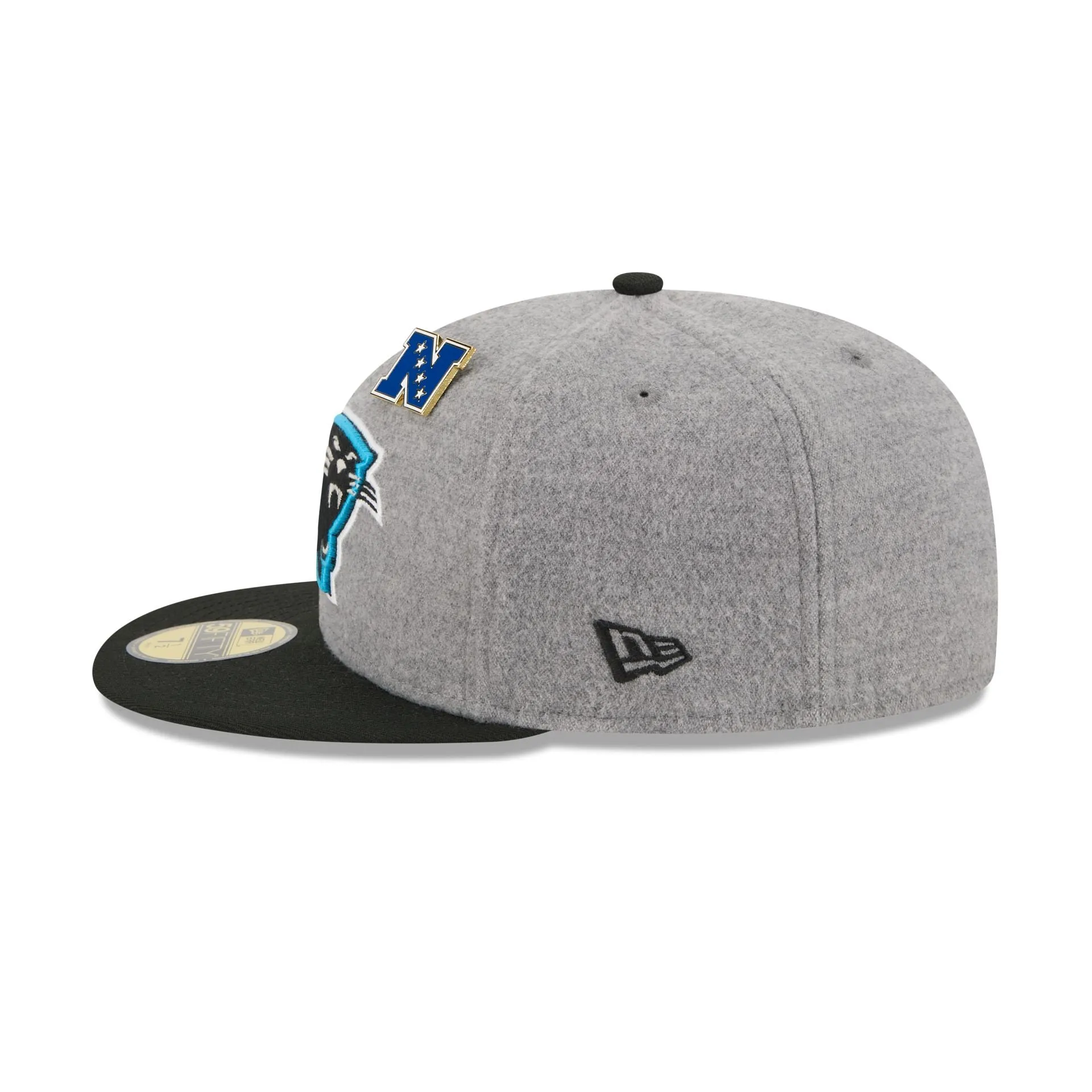 Carolina Panthers Heather Gray Wool 59FIFTY Fitted Hat sold by New Era product image thumbnail 5