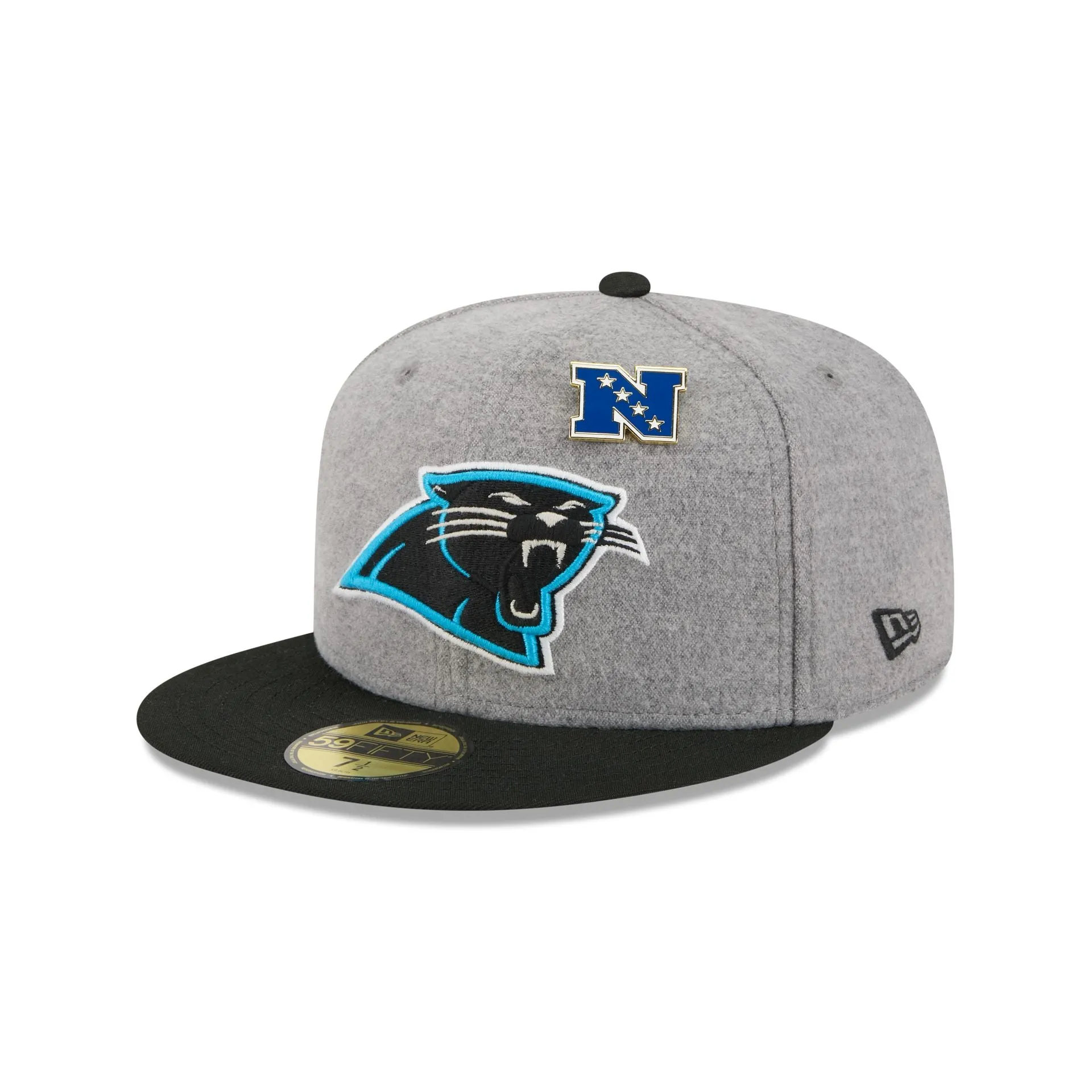 Carolina Panthers Heather Gray Wool 59FIFTY Fitted Hat sold by New Era product image thumbnail 3